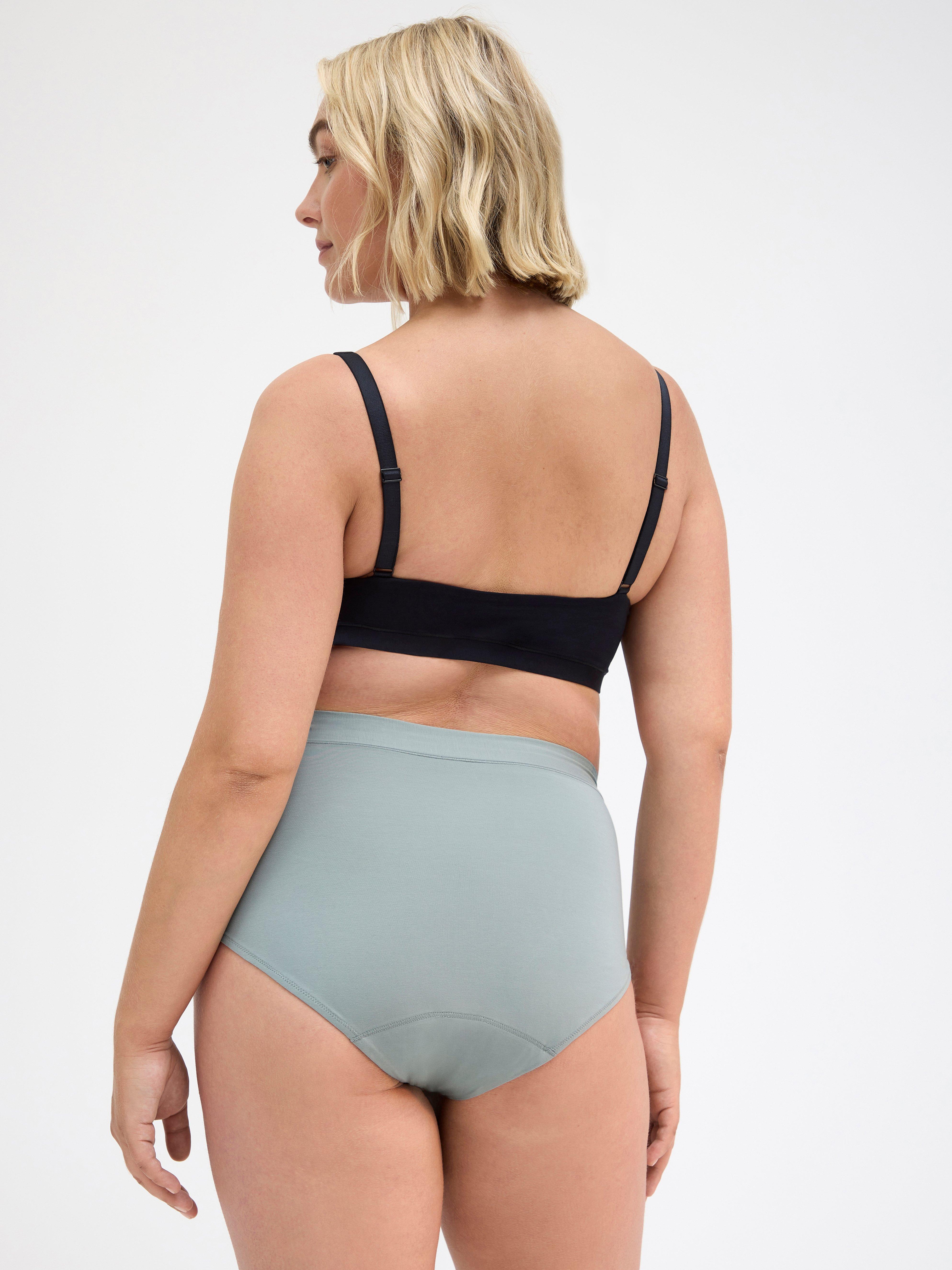 Engineered High Waist Period Proof – Period Panty High Absorbency Dusty Aqua