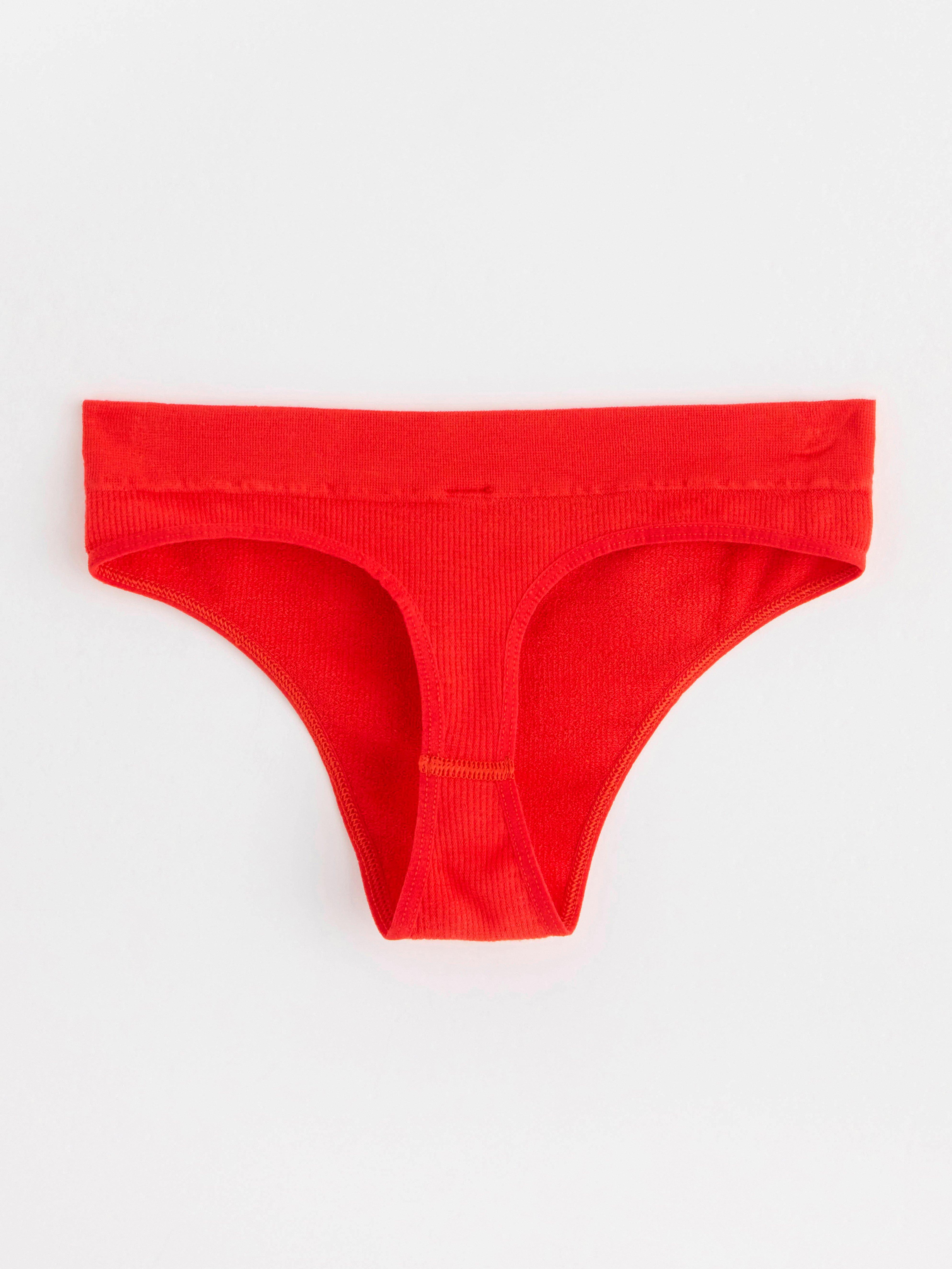 Seamless thong regular waist Strong Red