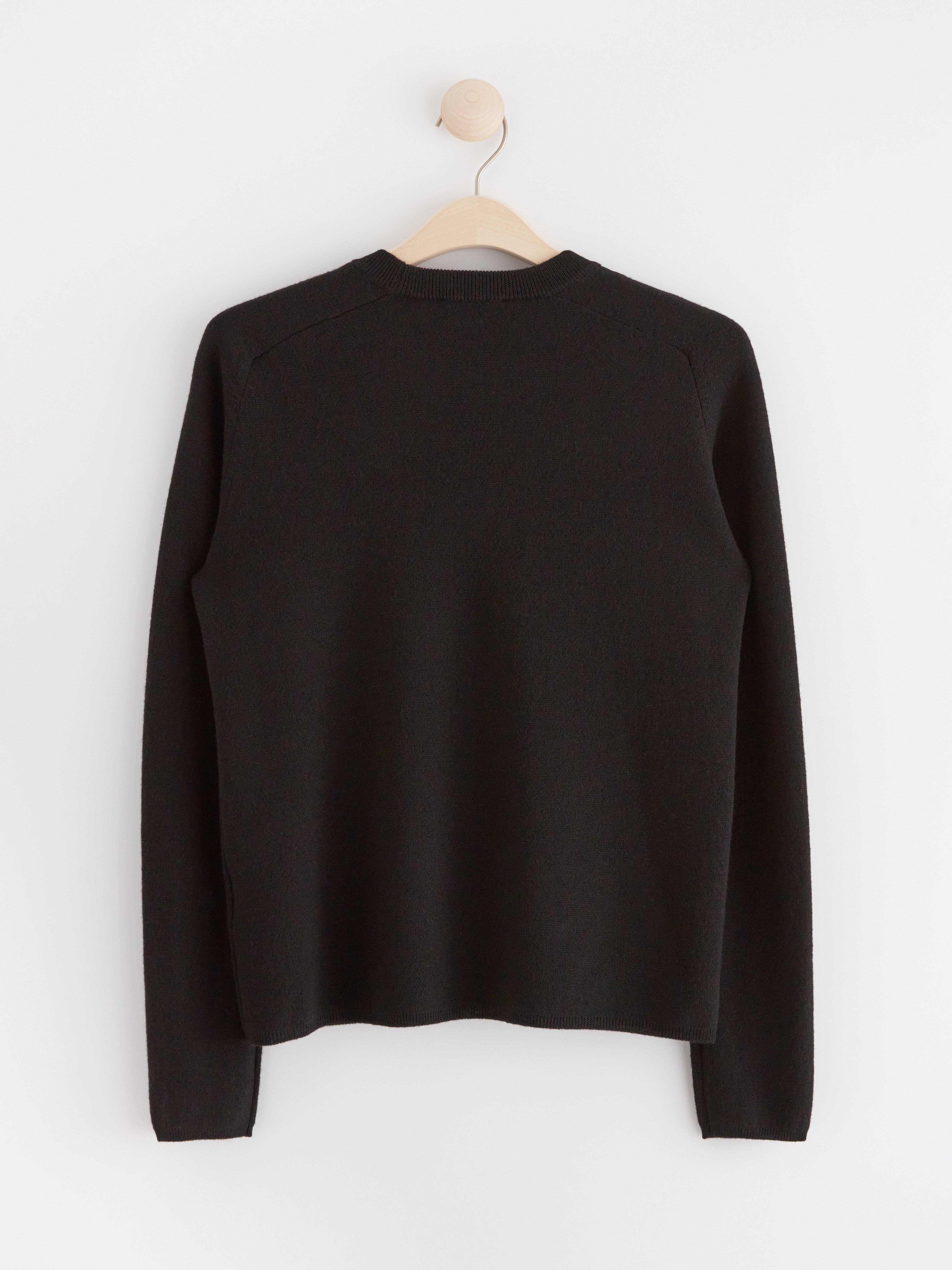 Jumper in merino wool Black