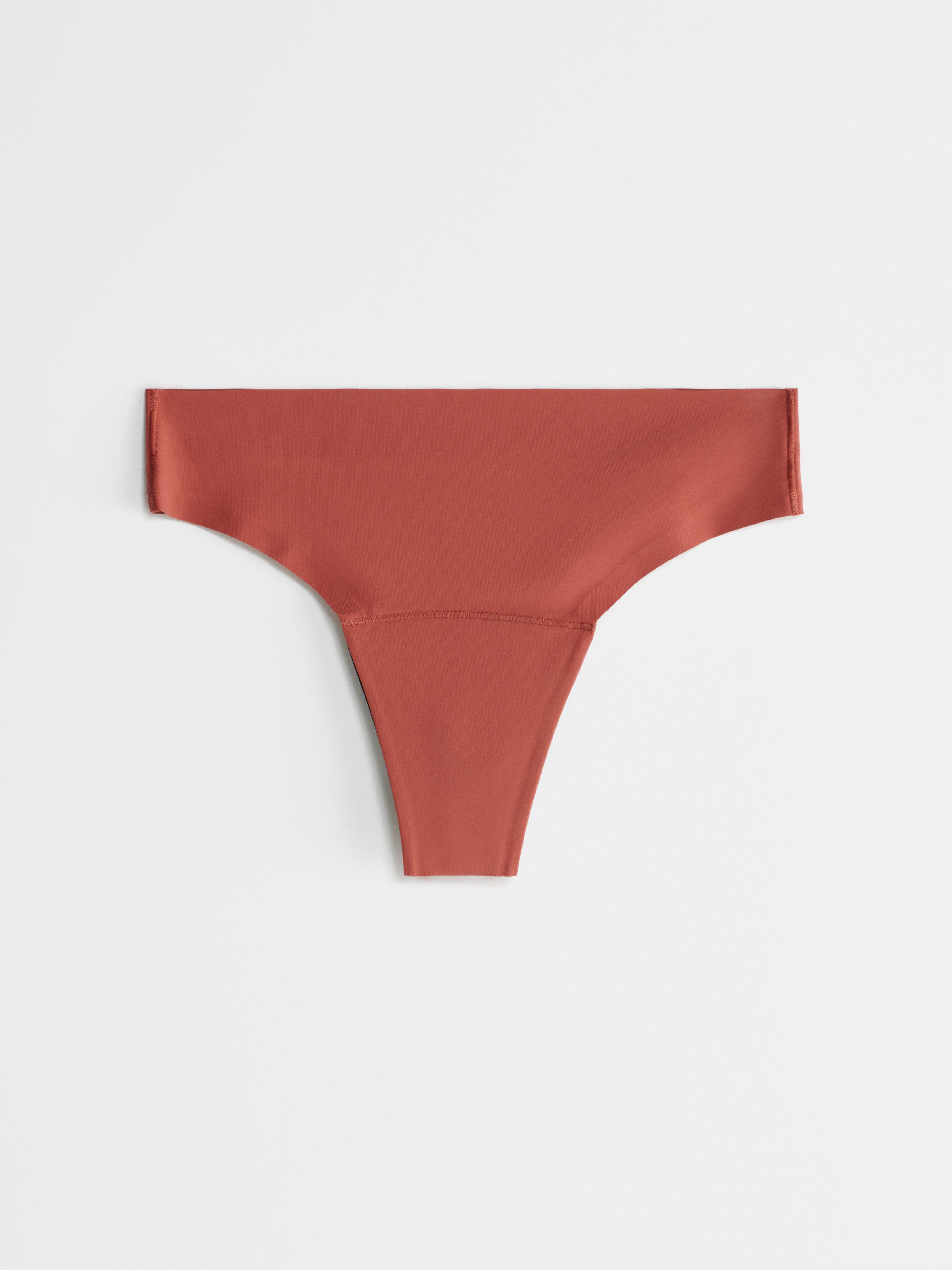 Engineered Thong Period Proof - Period Panty Light Absorbency Light Dusty Red