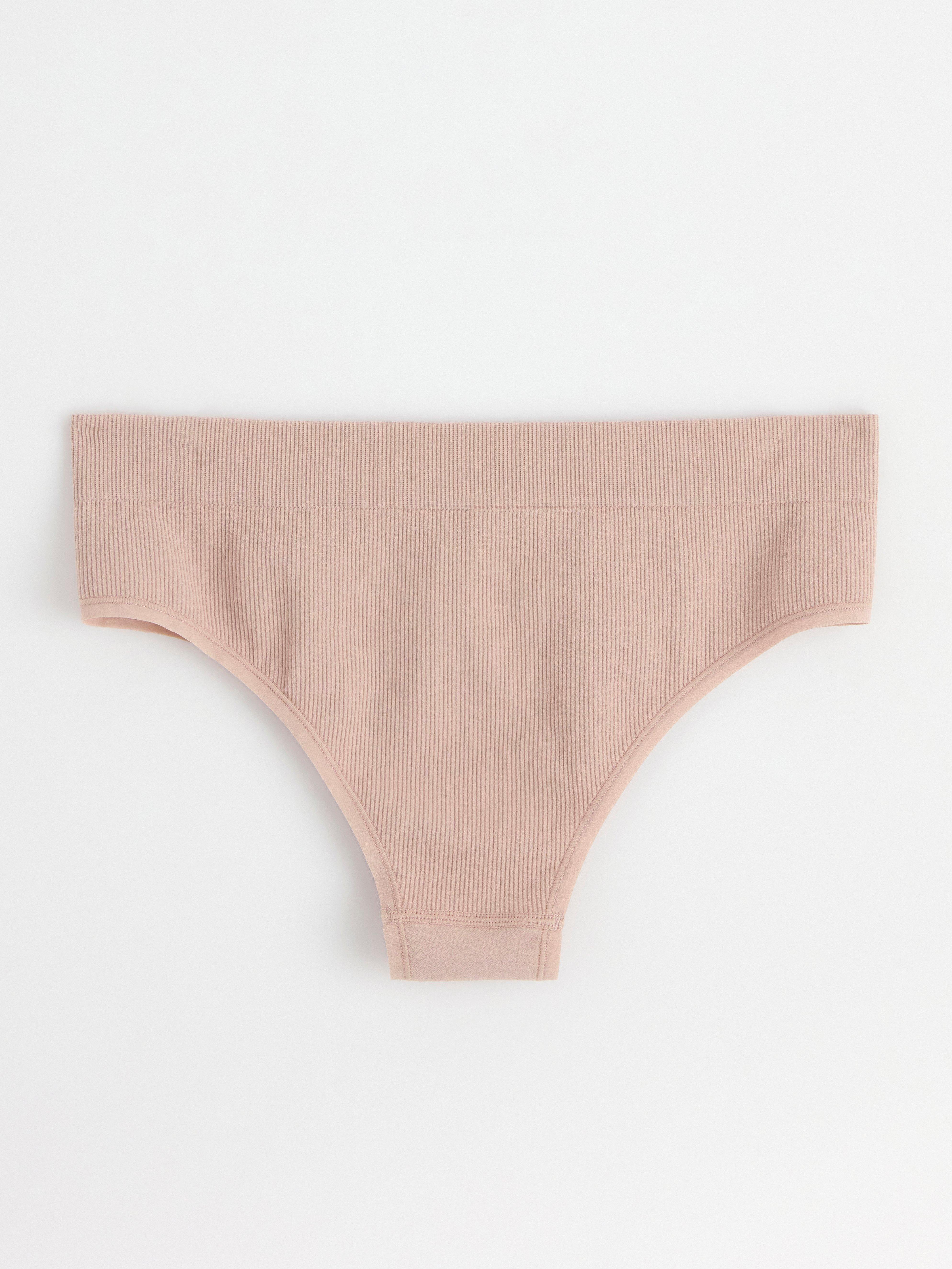 Brazilian high waist seamless briefs Light Dusty Pink