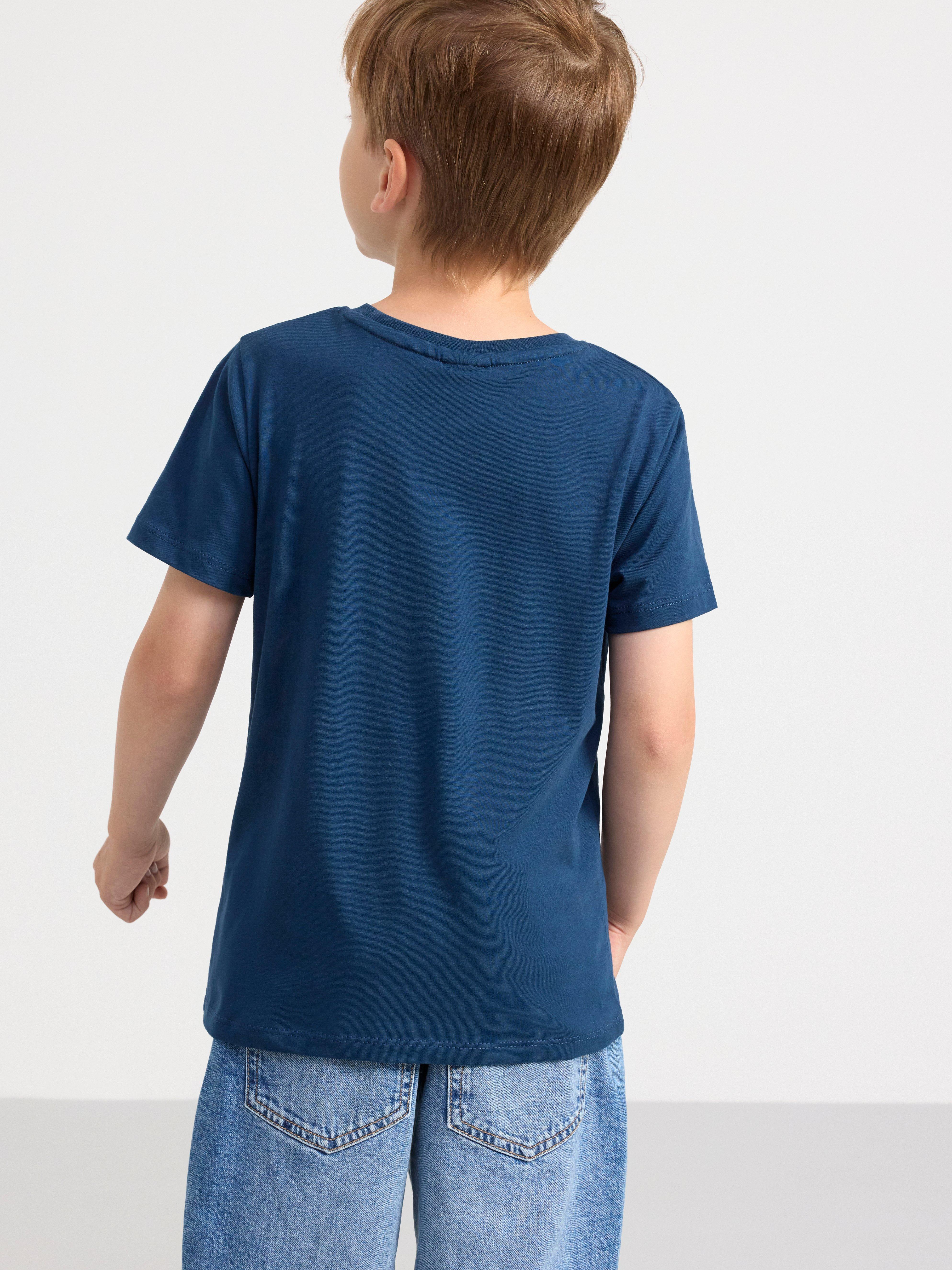 Emoji T-shirt Dk Dusty Blue