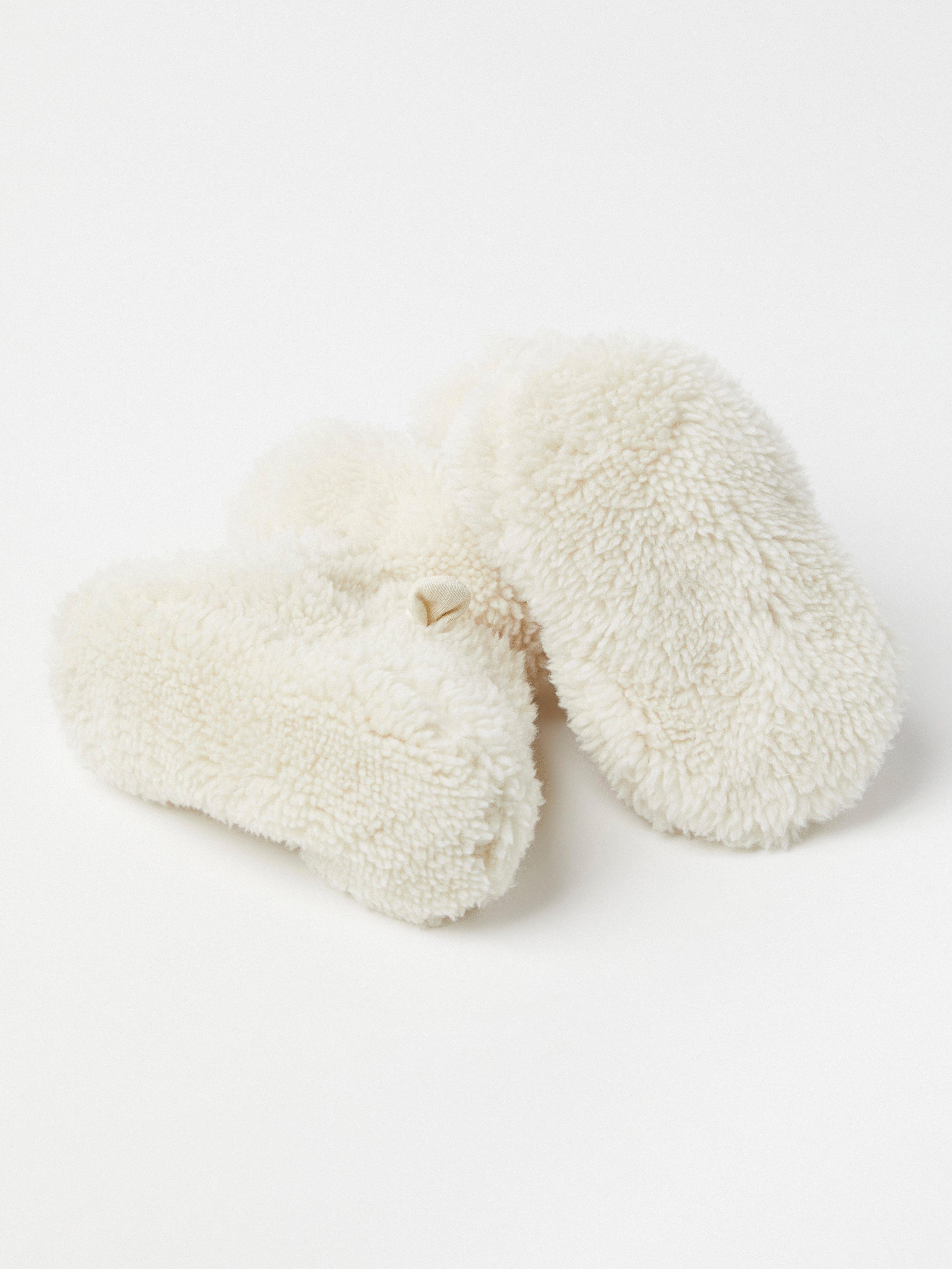 Slippers in pile Light Beige
