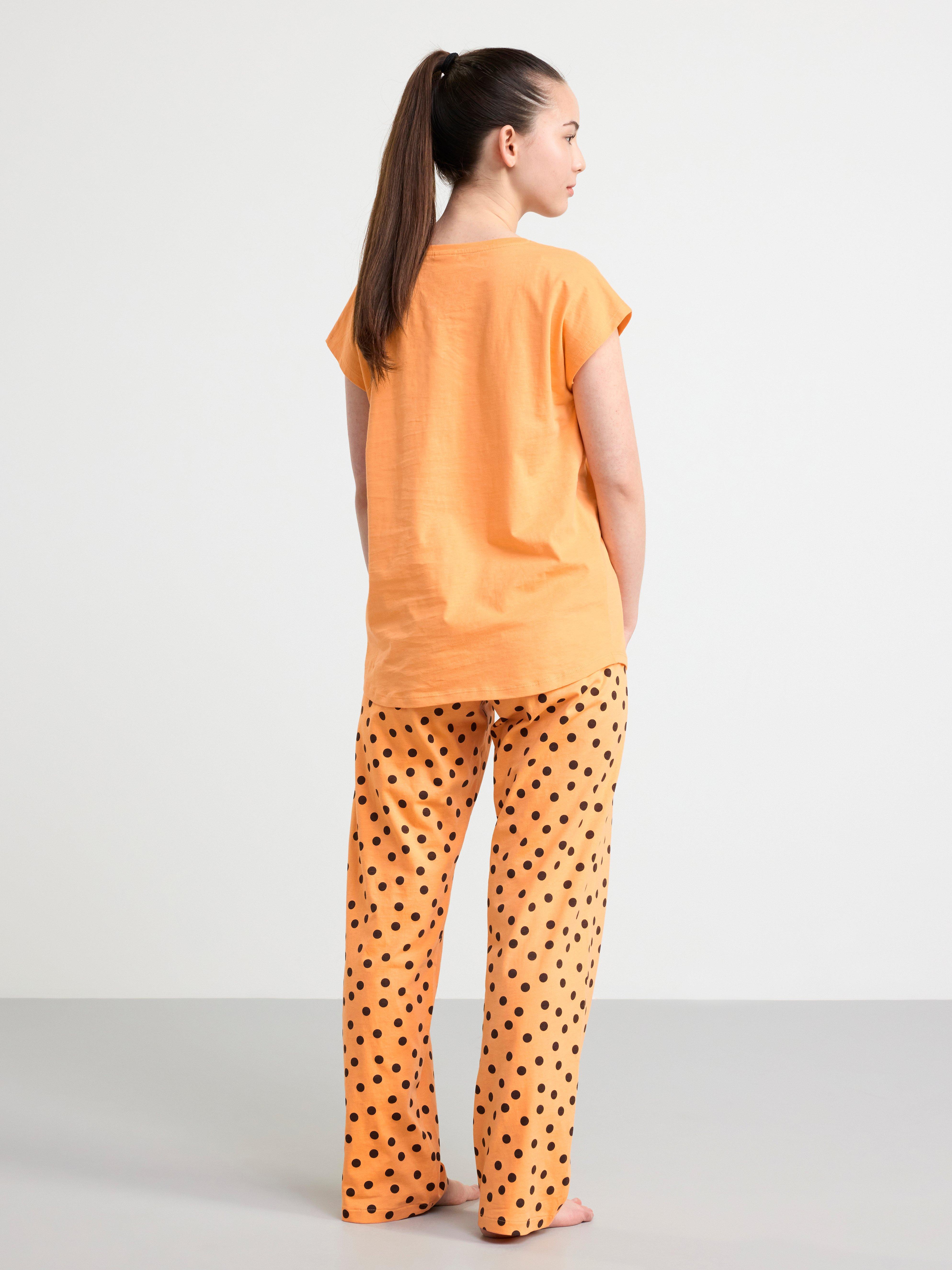 Pyjama set with t-shirt and trousers Light Dusty Orange