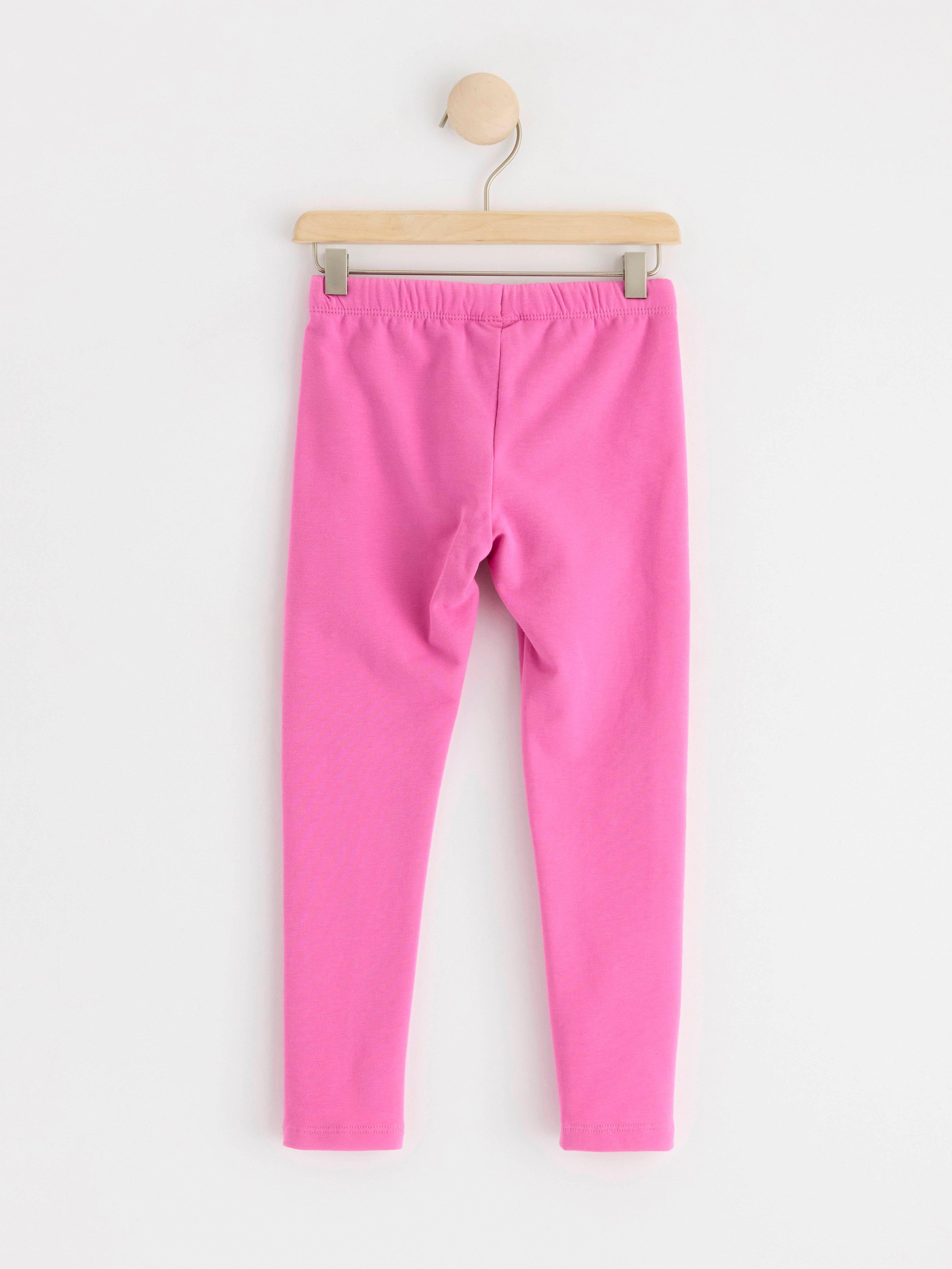 Leggings with brushed inside Pink