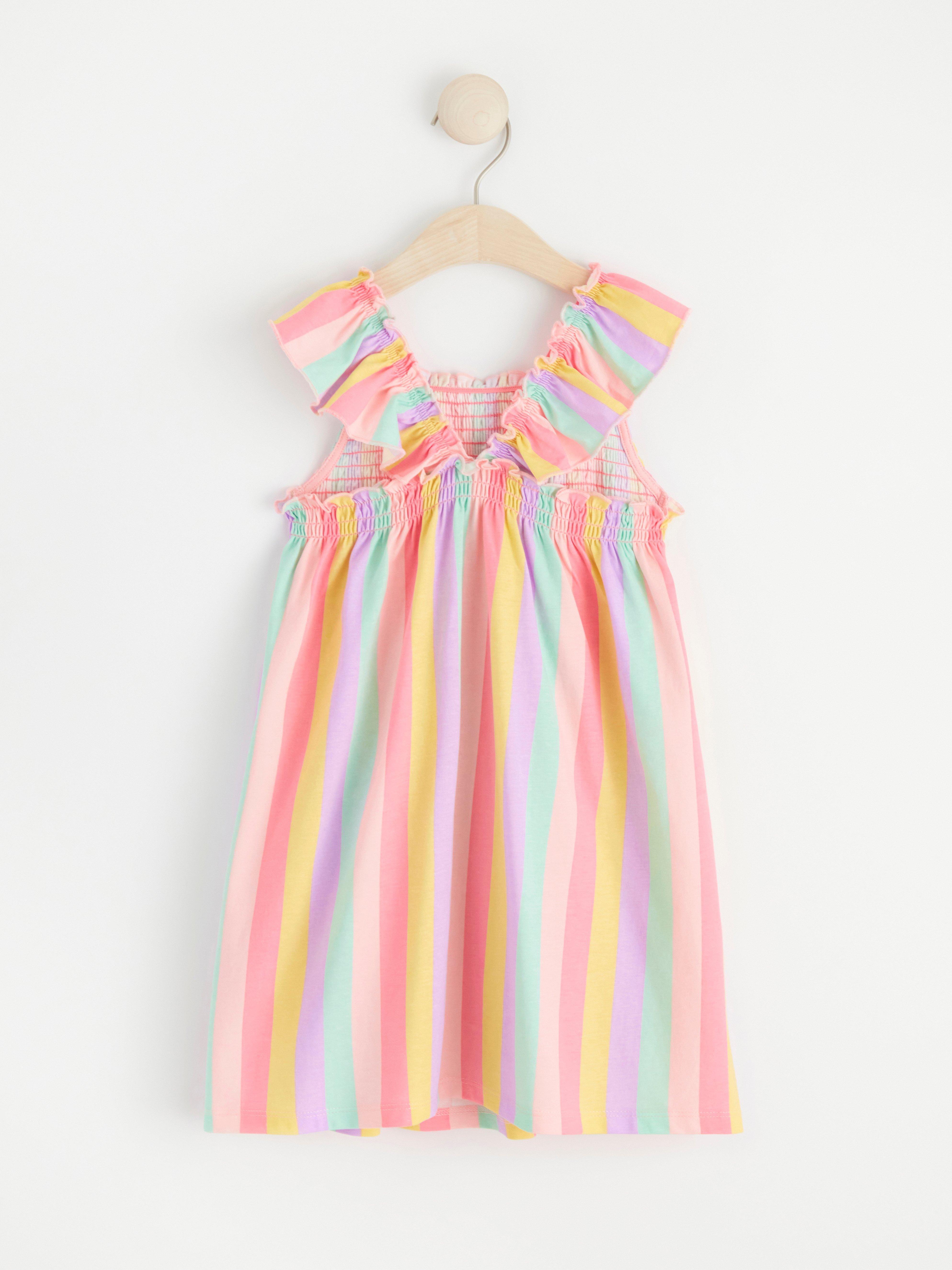 Sleeveless dress with allover pattern Light Yellow