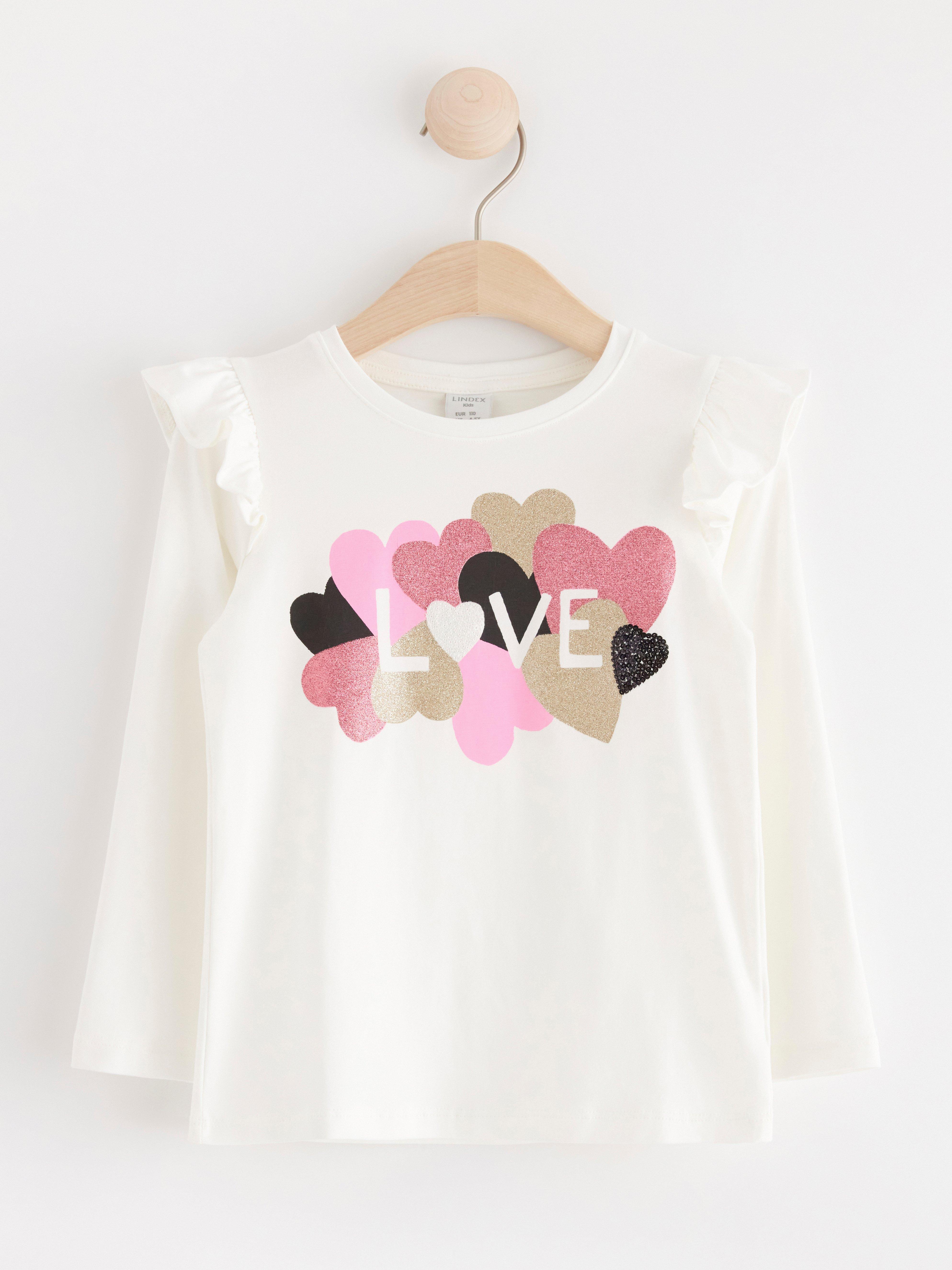 Long sleeve top Light Dusty White