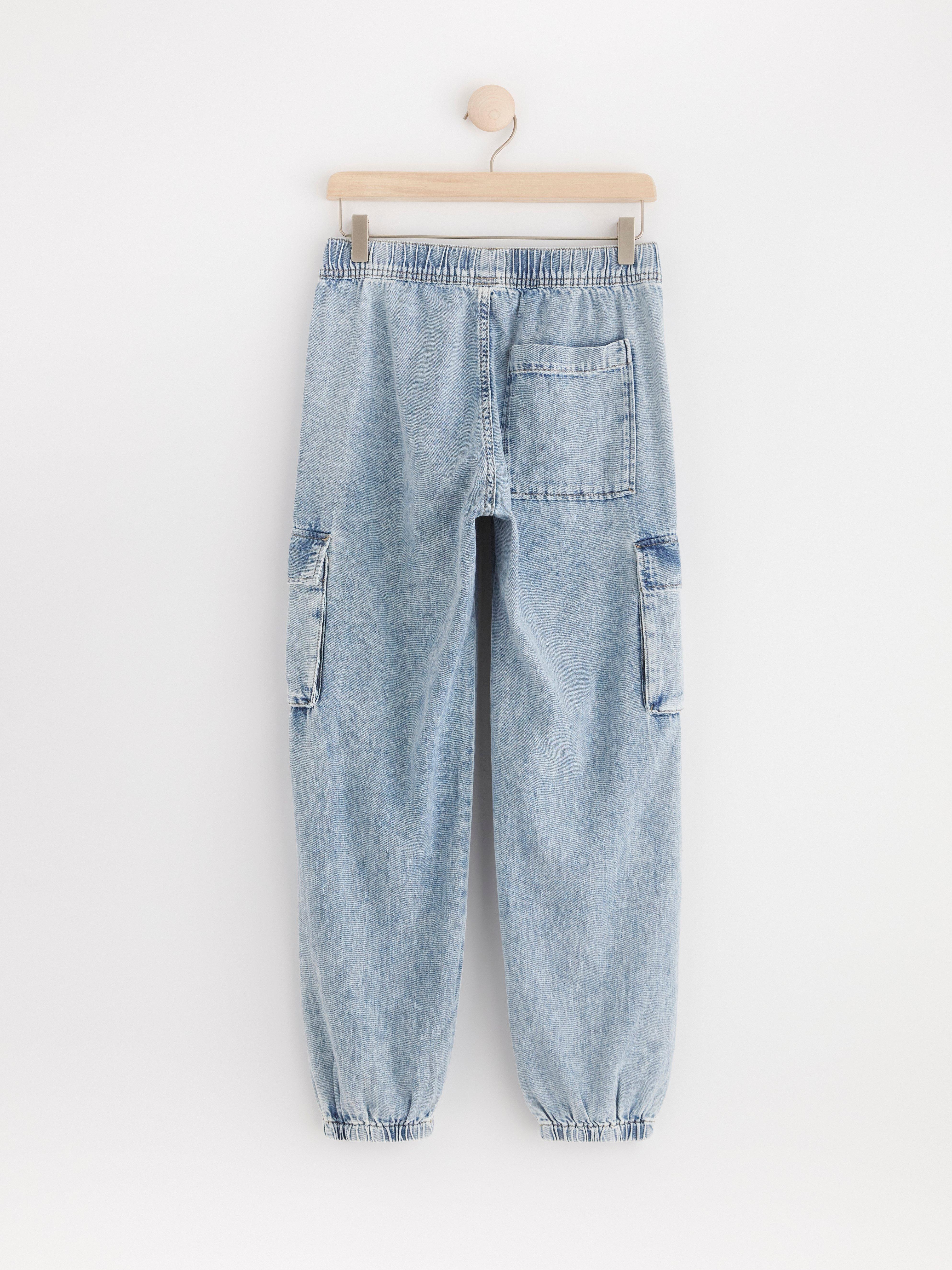 VILGOT Denim cargo trousers Light denim