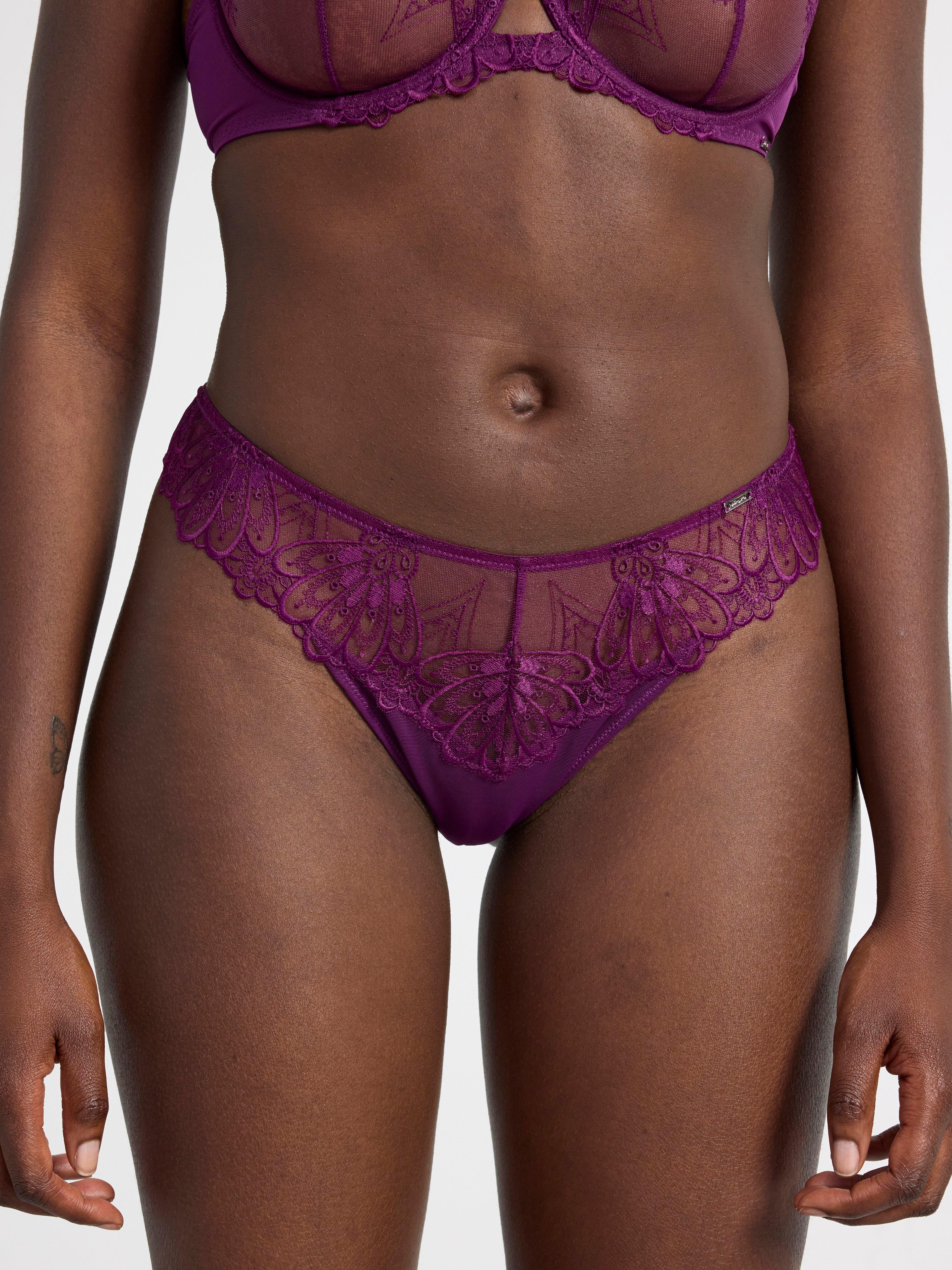 Brazilian briefs regular waist Dark Lilac
