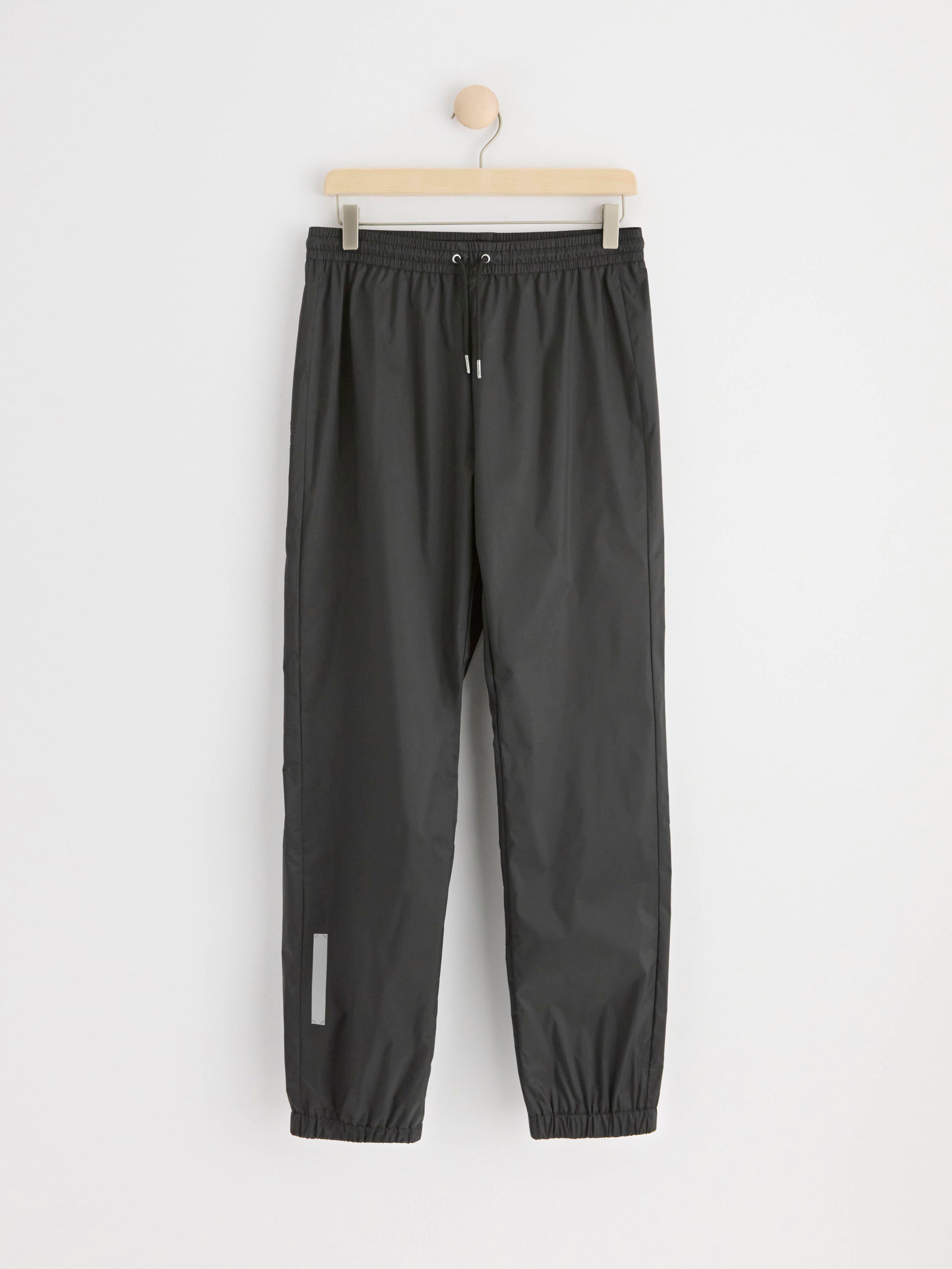 Lightweight waterproof shell trousers Black