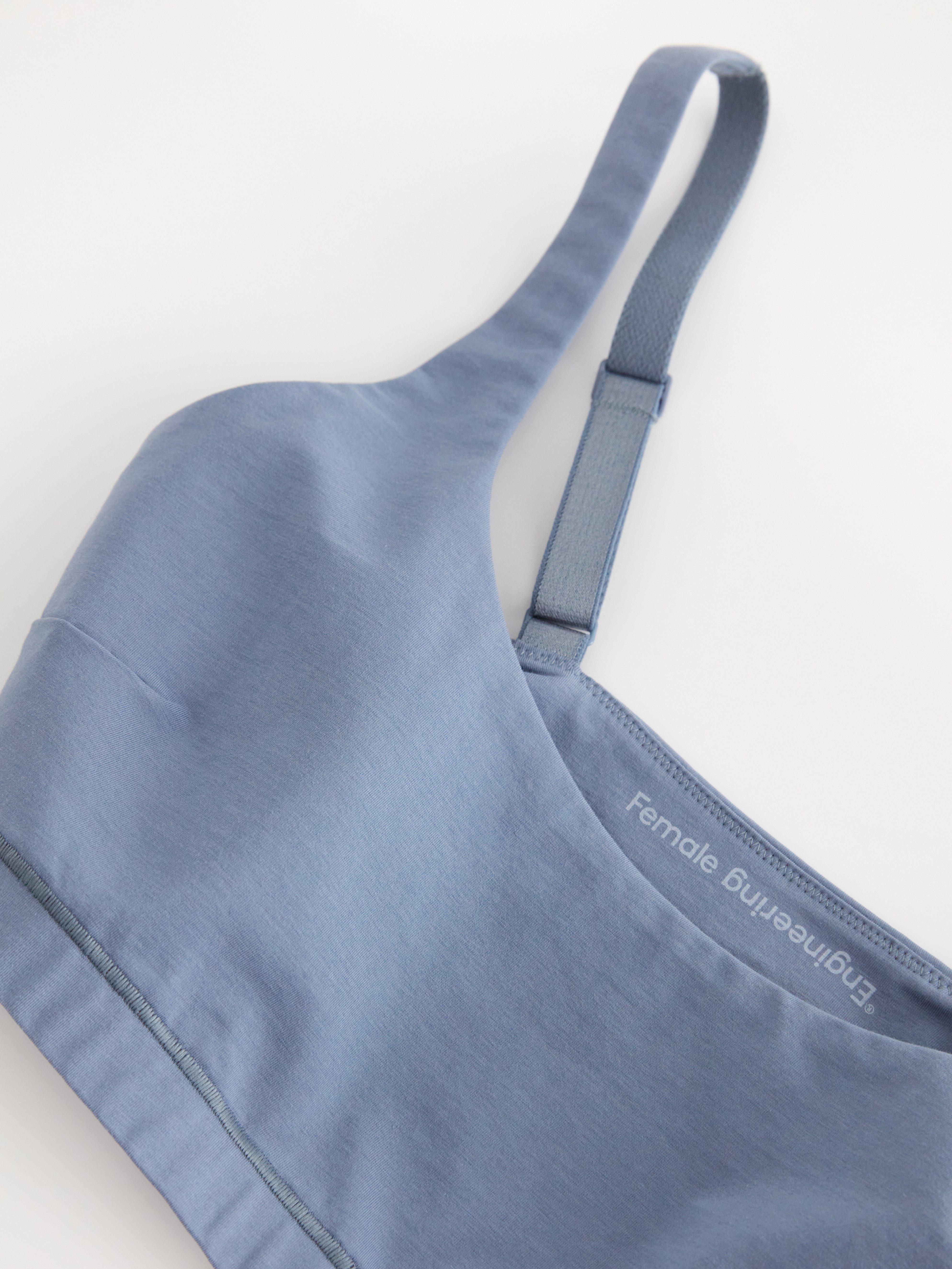 Female Engineering - Pima Cotton Bralette Dark Dusty Blue