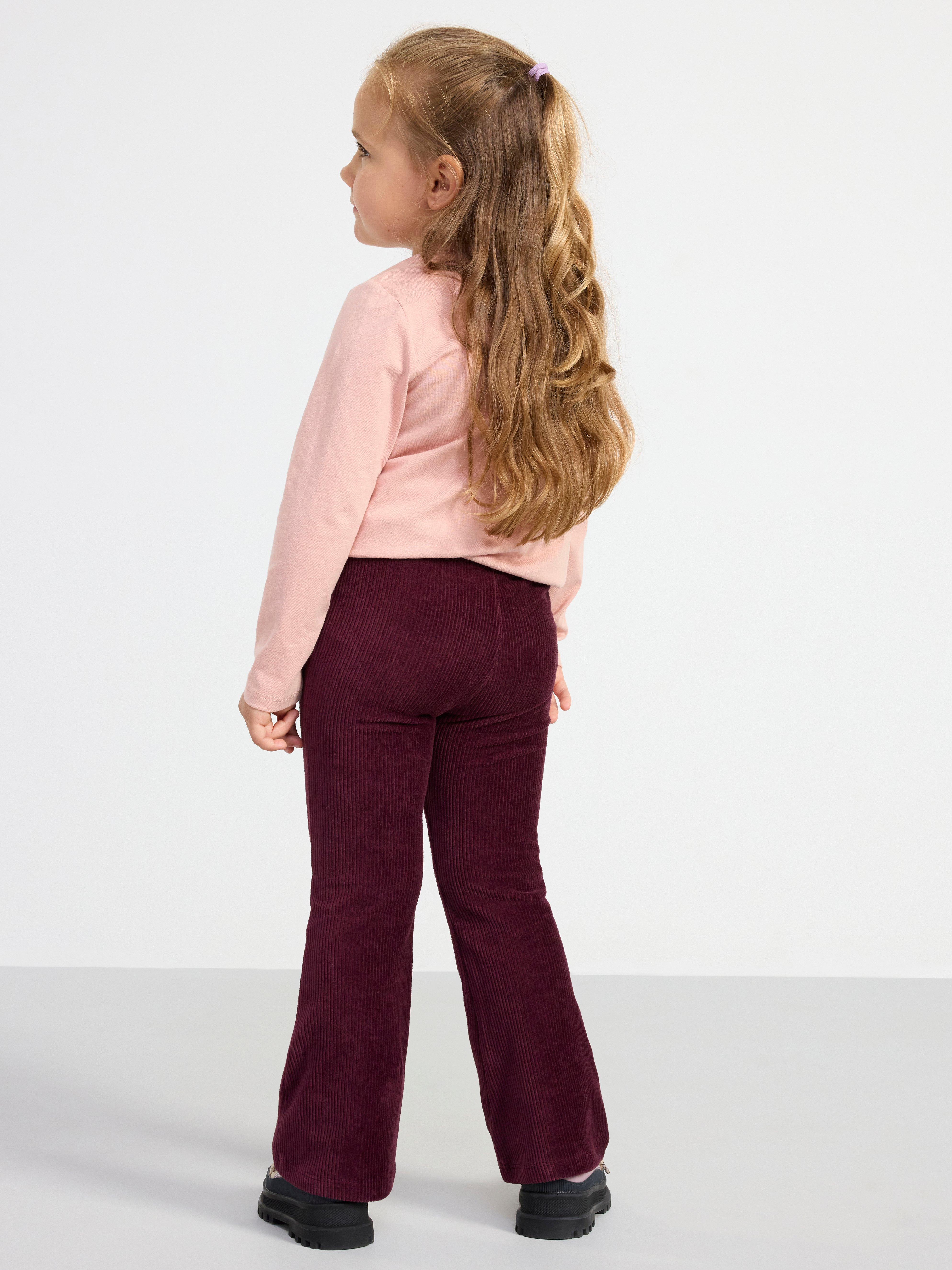 Trousers in corduroy Dark Lilac