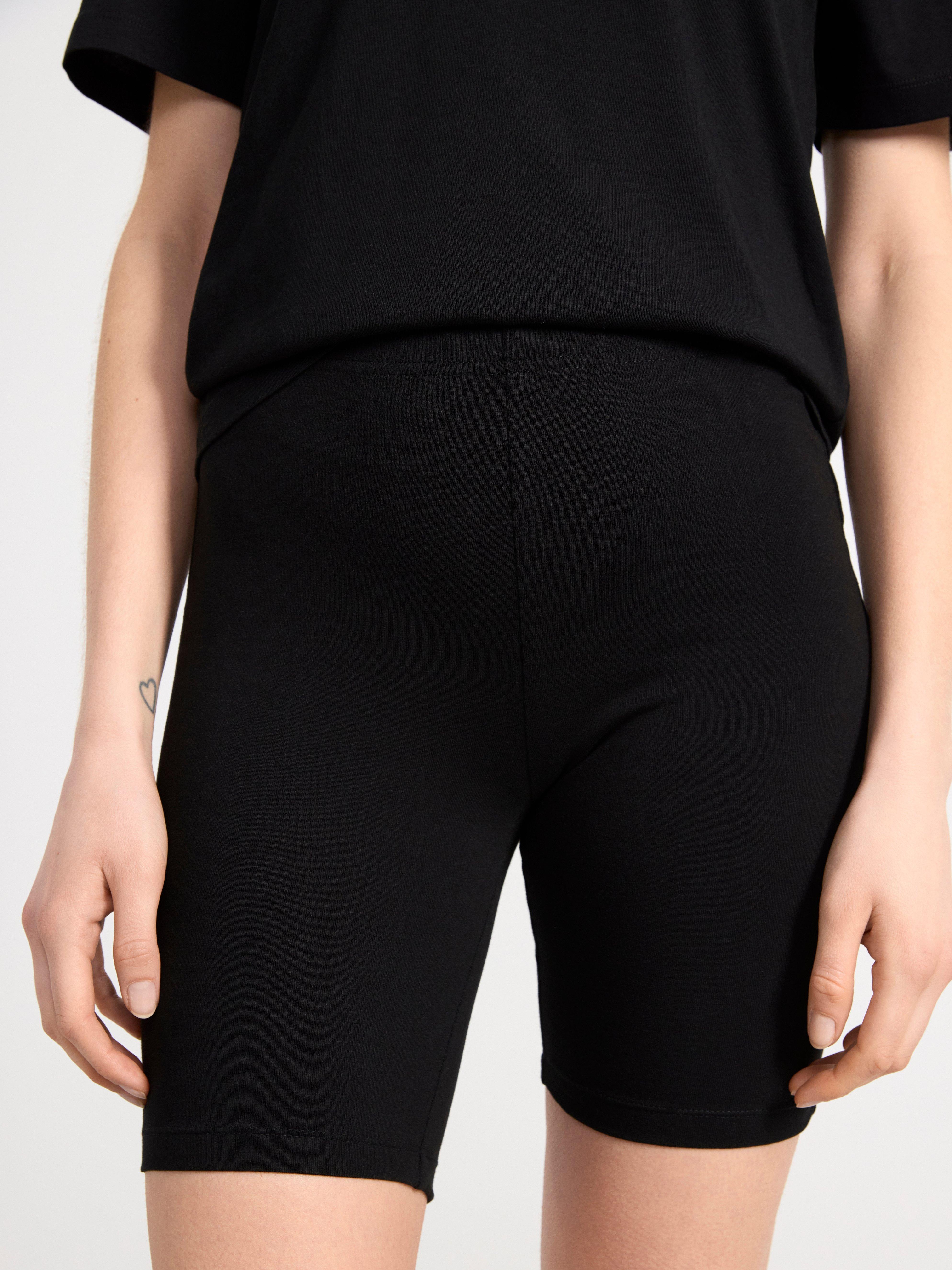 Cotton cycling shorts Black