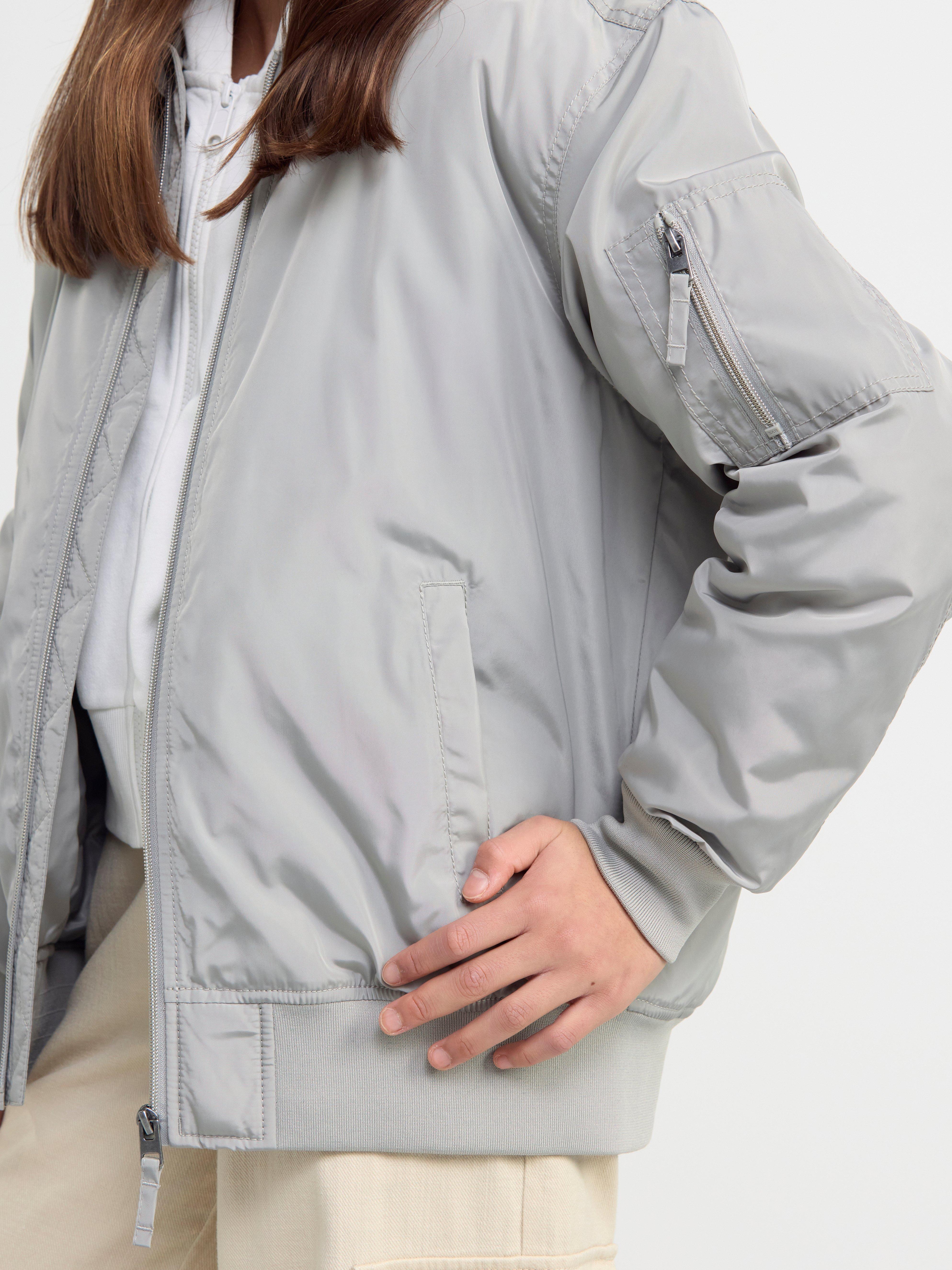 Water repellent bomber jacket Light Dusty Grey