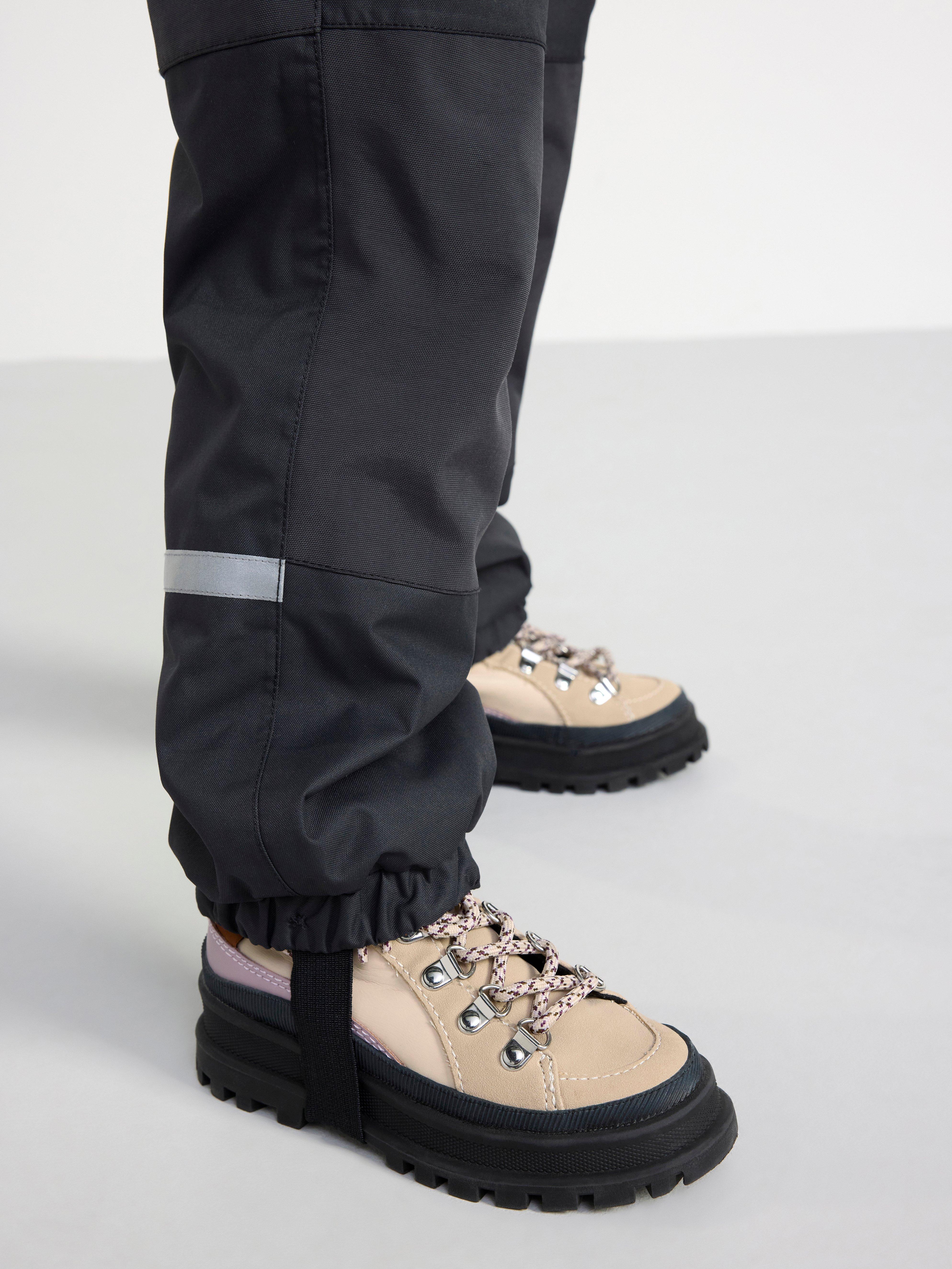 FIX Shell trousers with braces Black