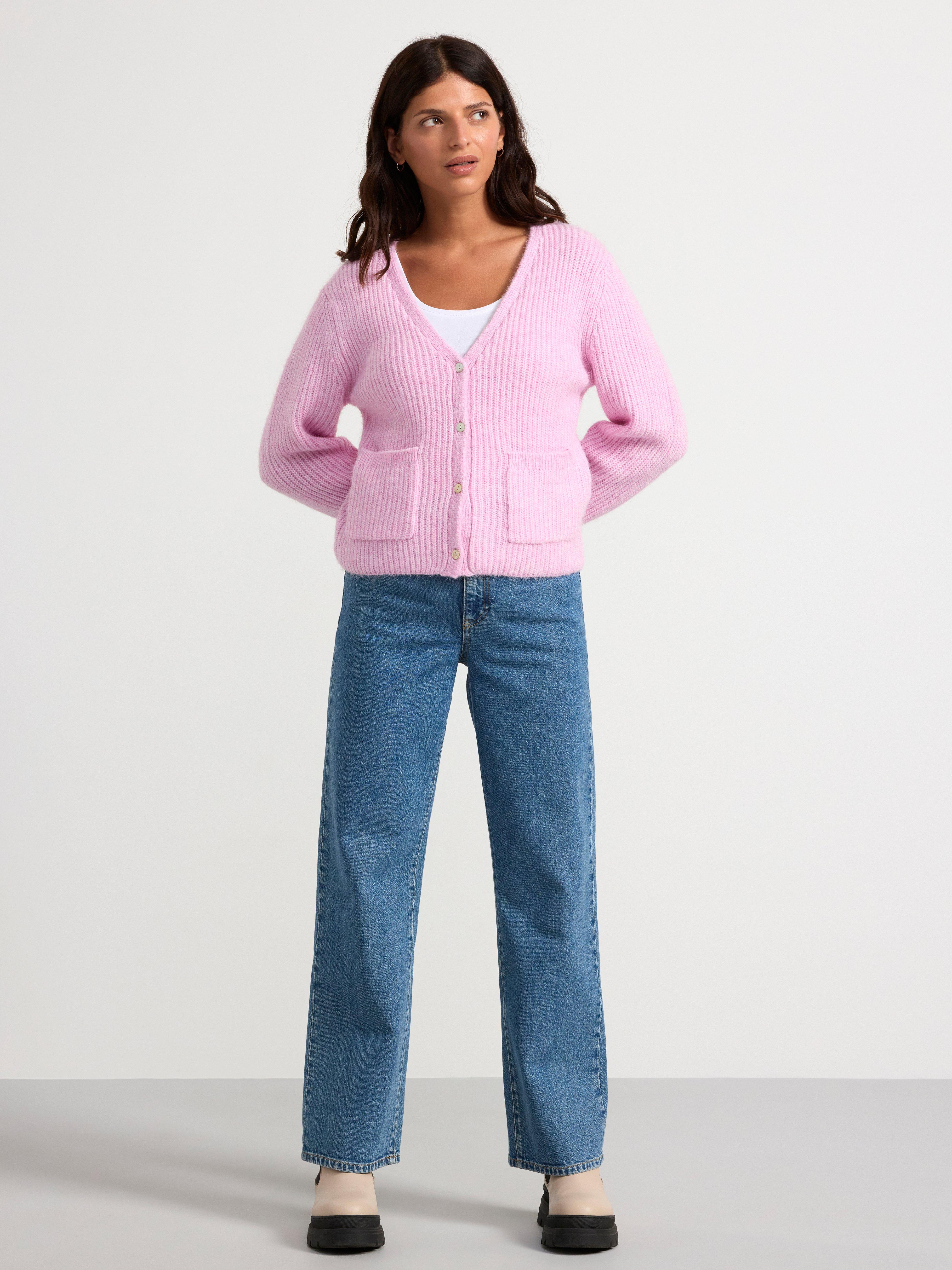 Cardigan  knitted pink