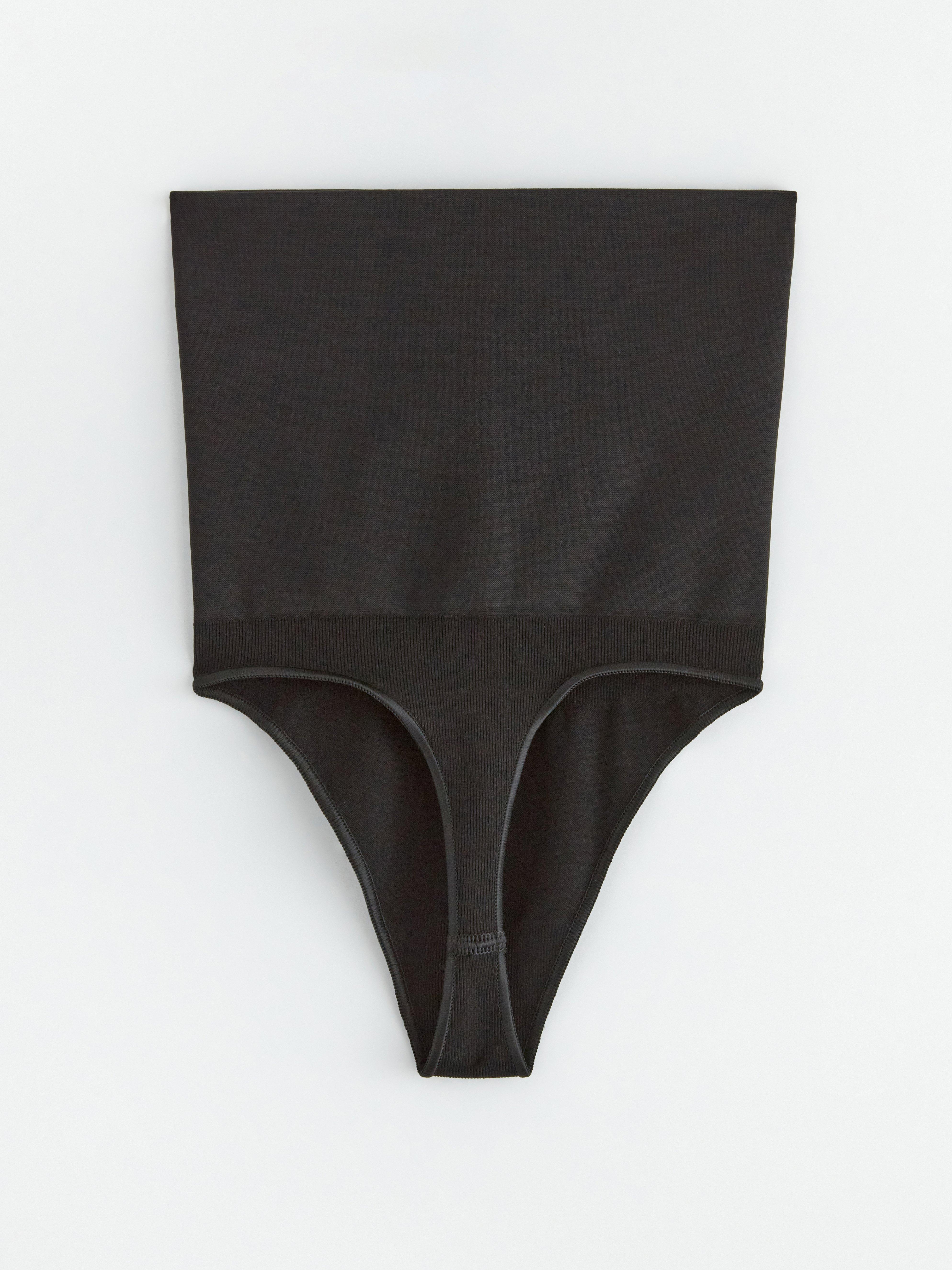 Zonal support shaping thong Black