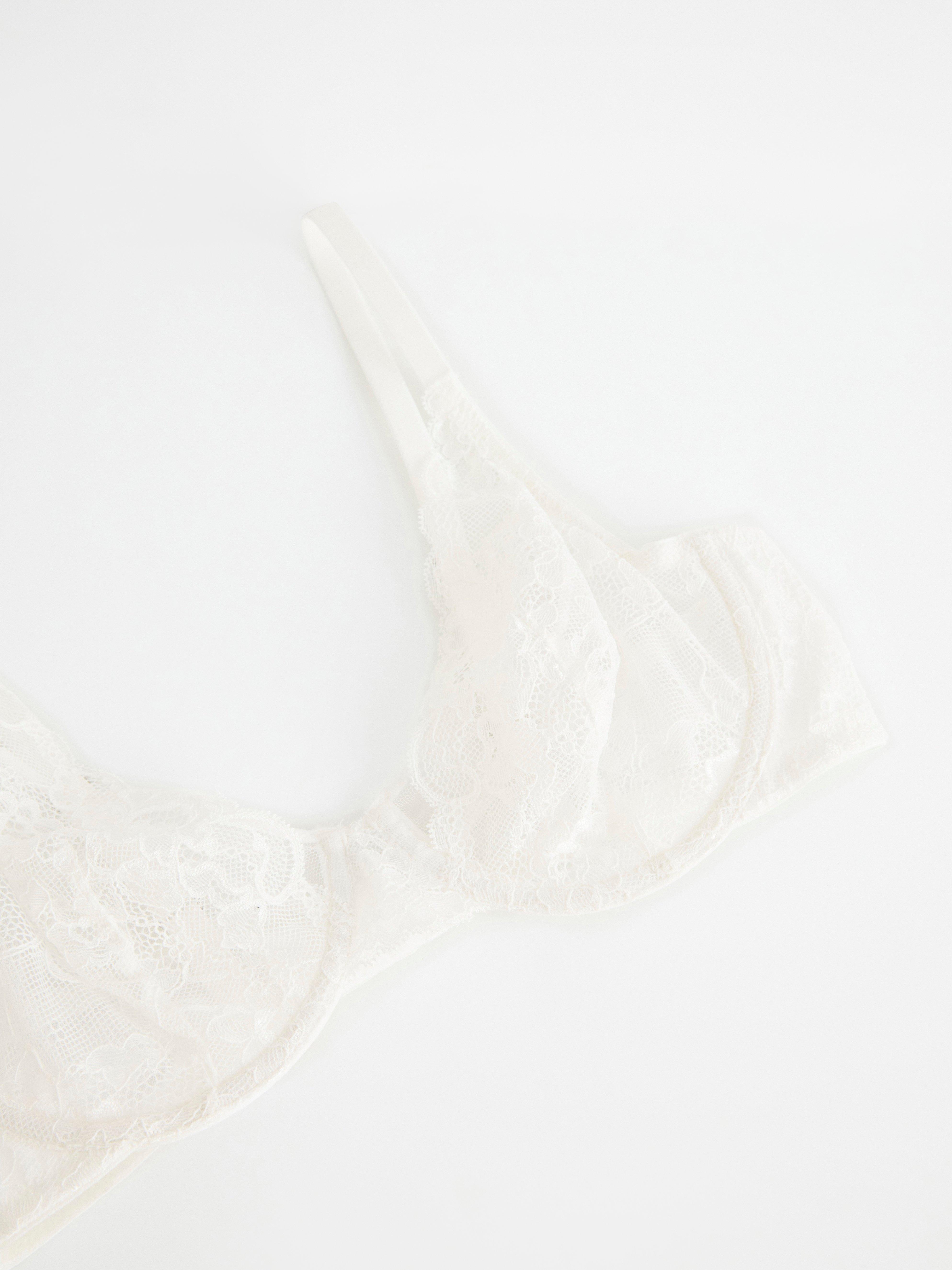 Aster unpadded bra White