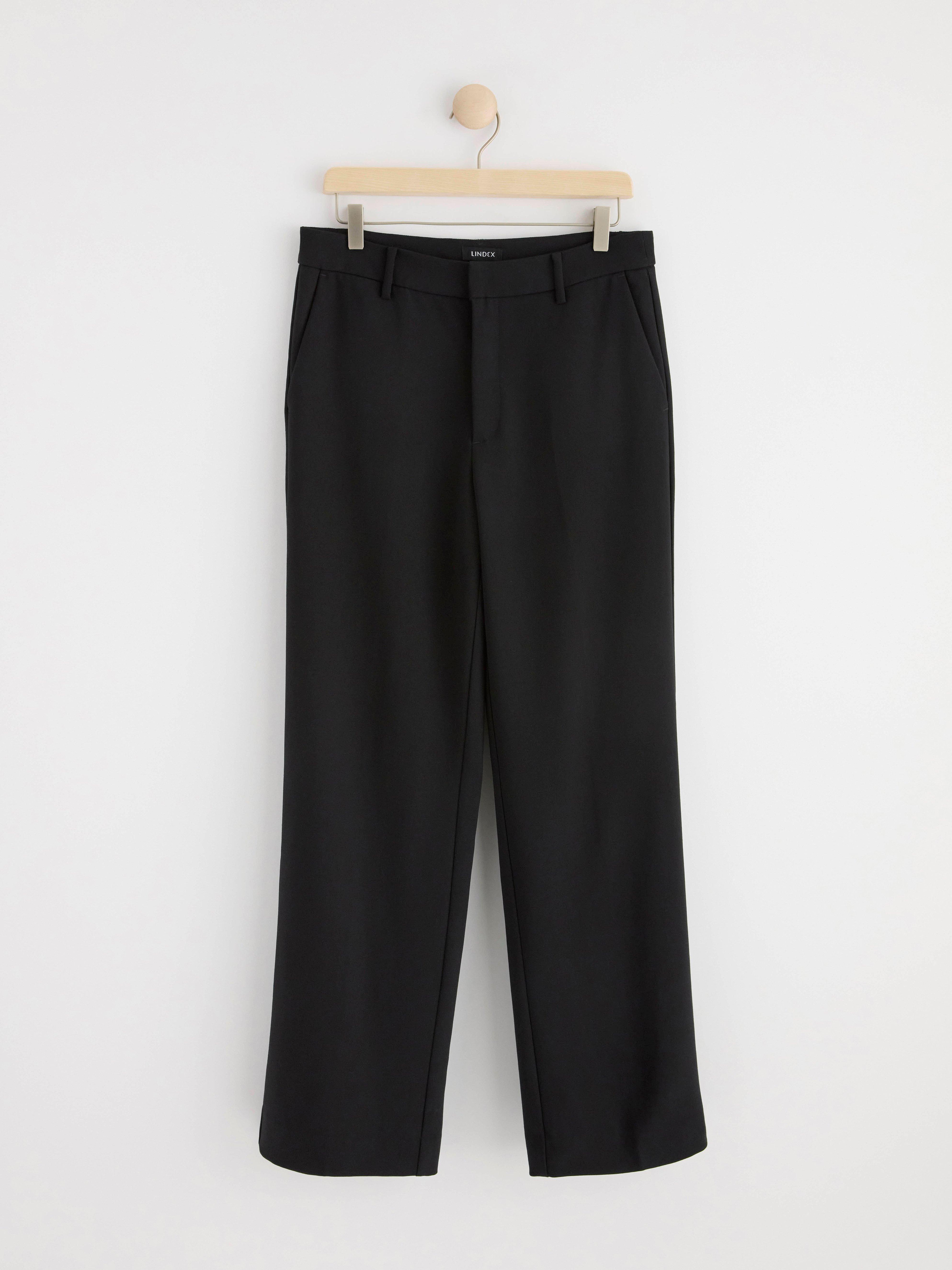 NOOR Straight trousers Black