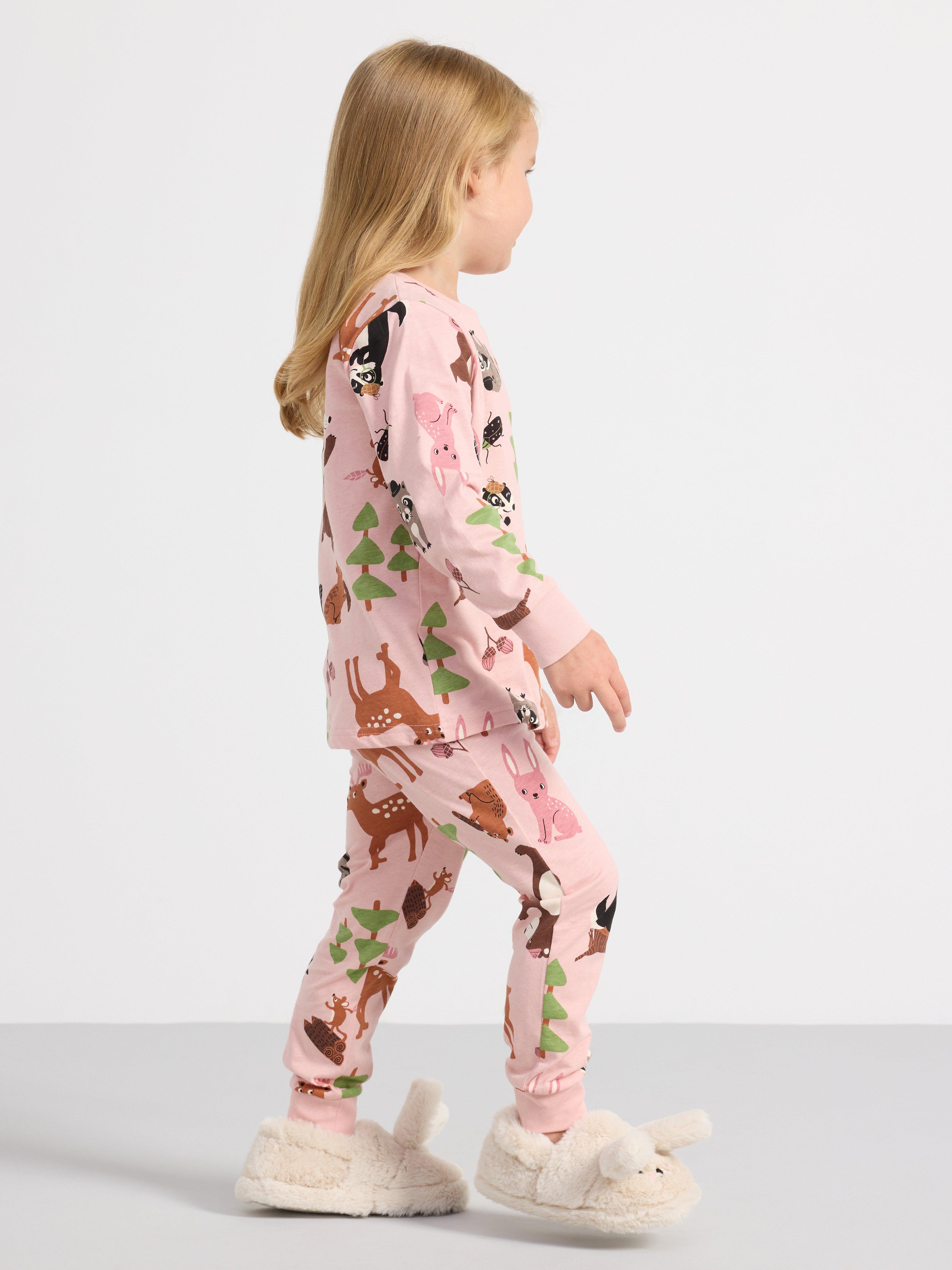 Pyjama set with forest print Light Pink