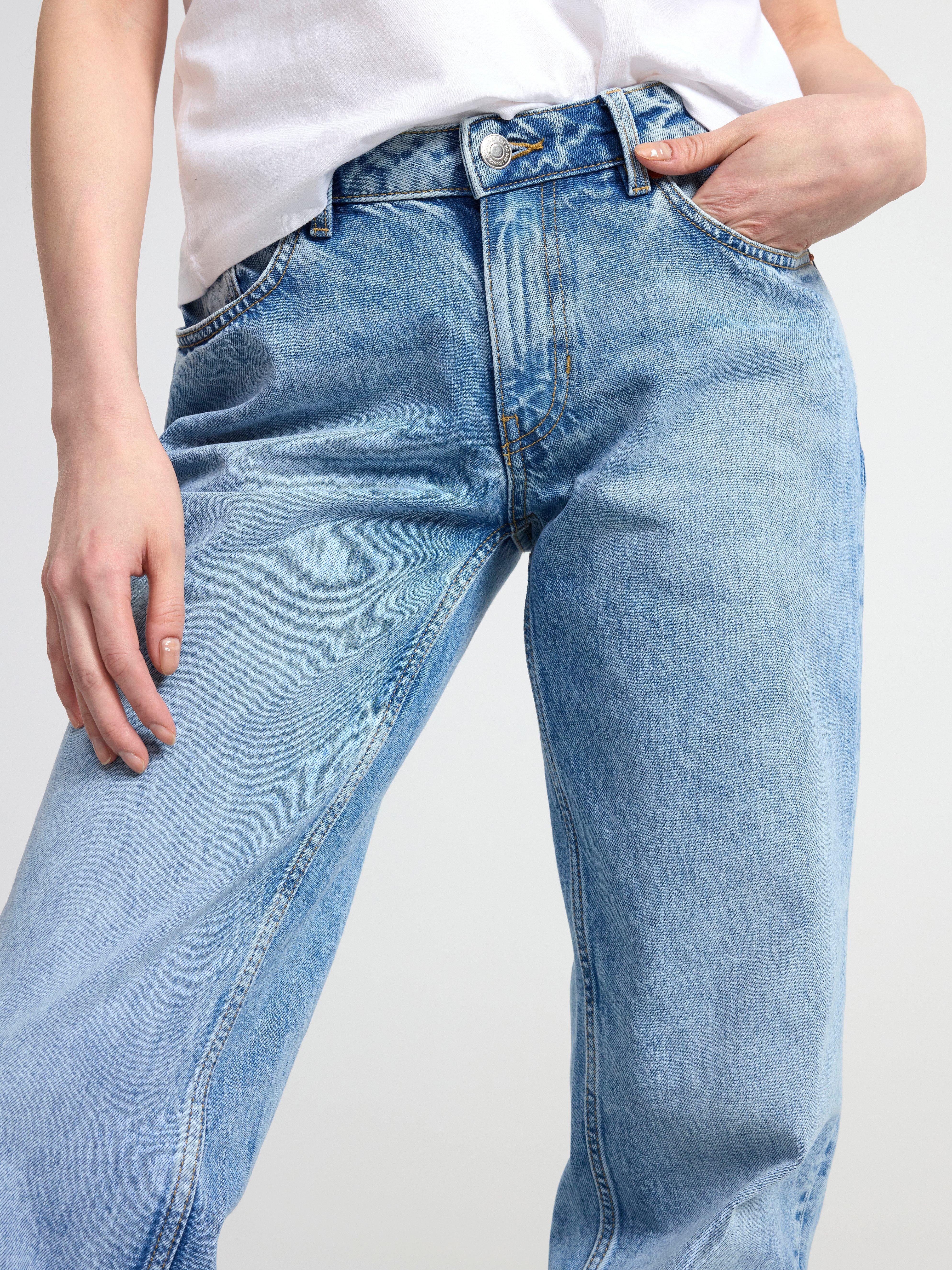BIM Low waist straight jeans Light denim