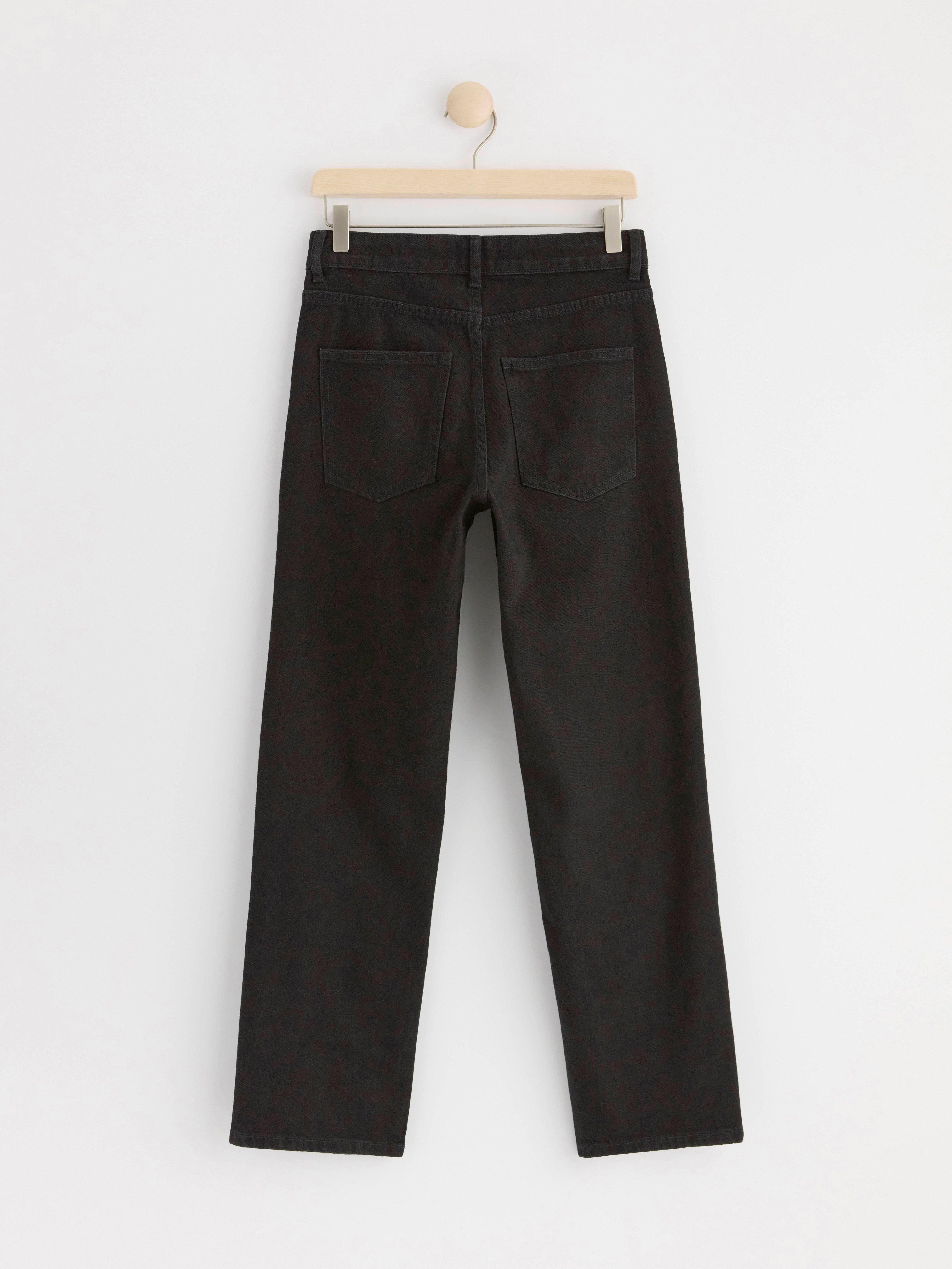 NEA Cropped straight jeans Black