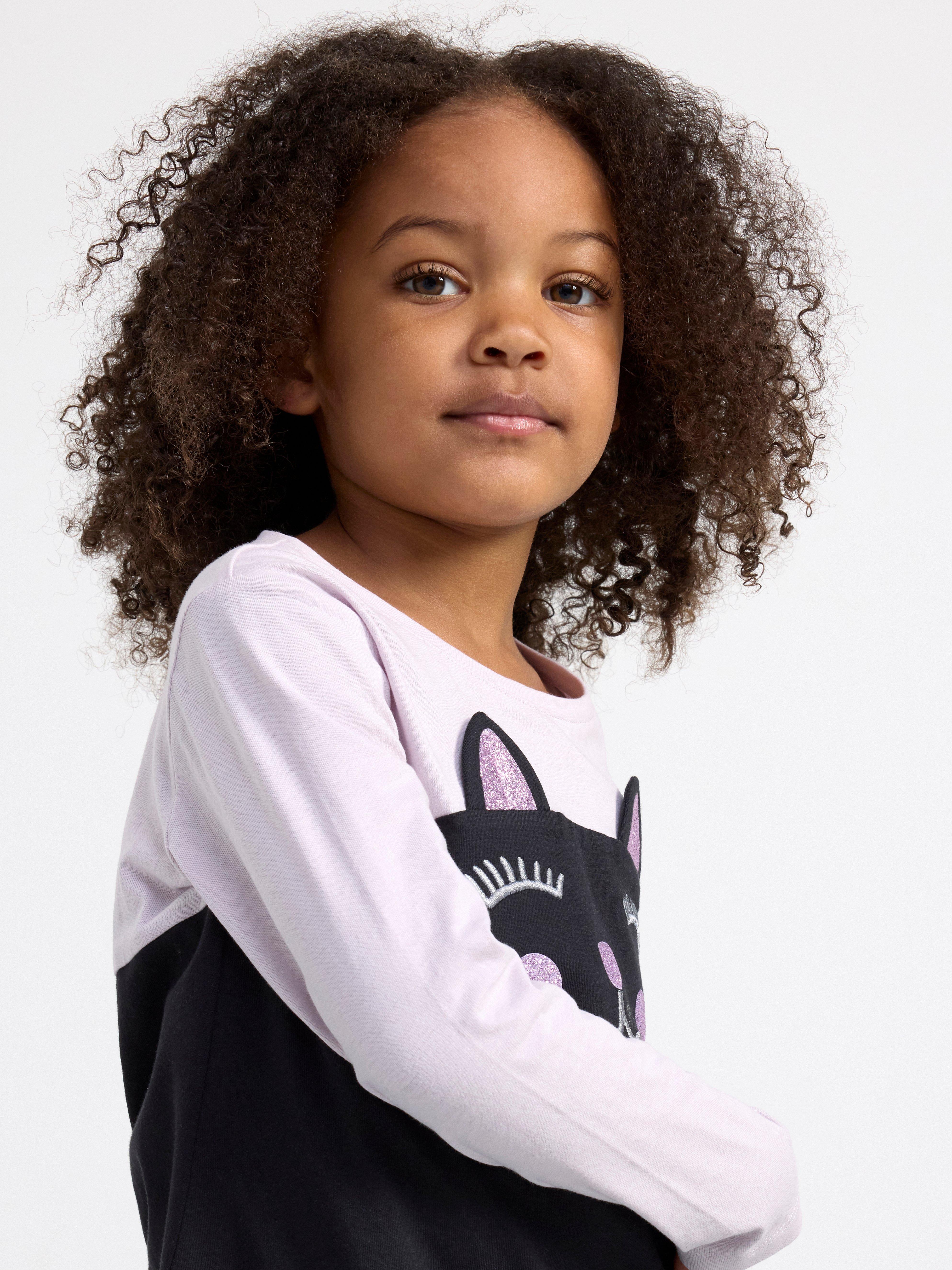Tunic with cat Off black