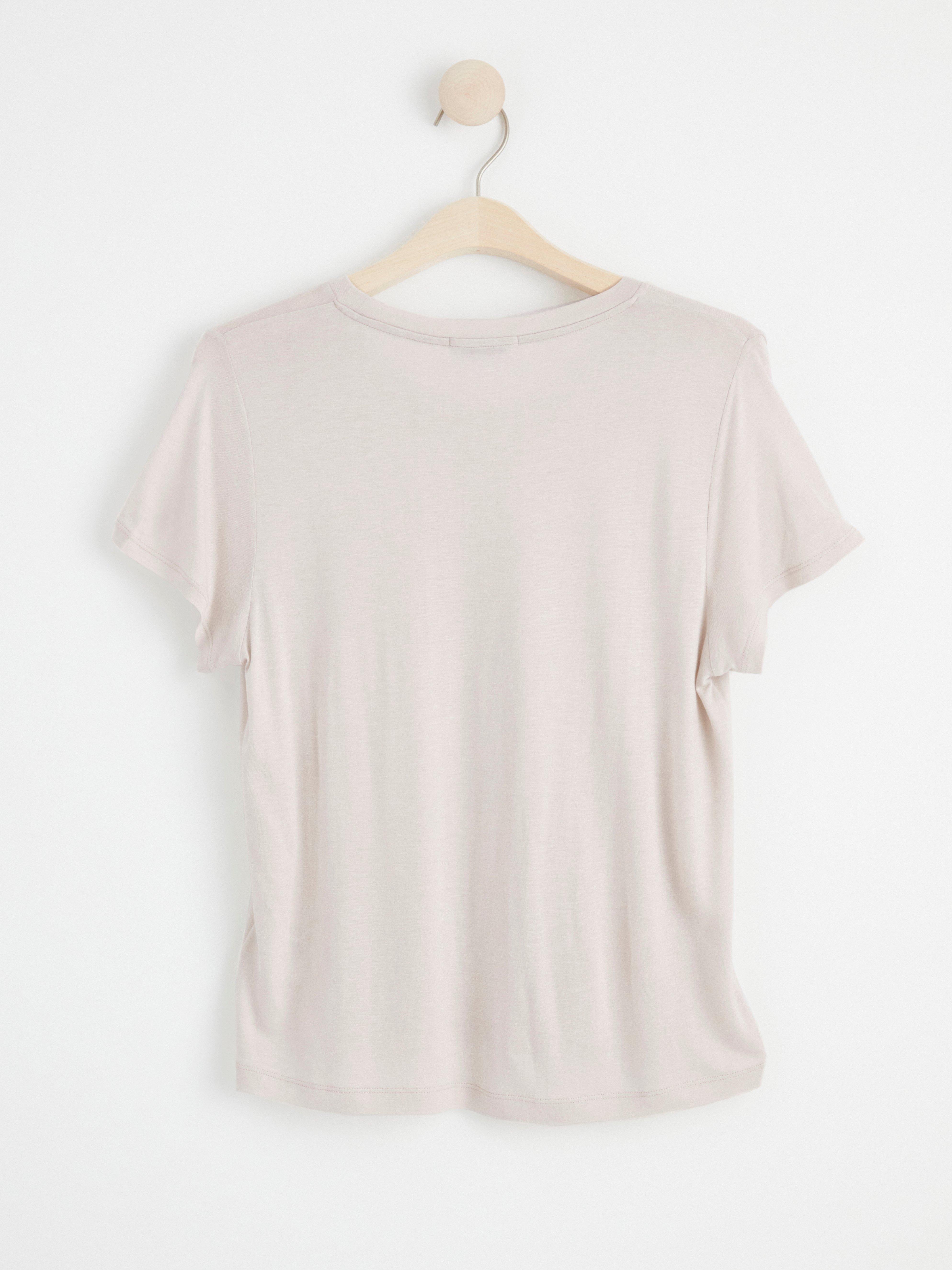Short sleeve top Light Beige