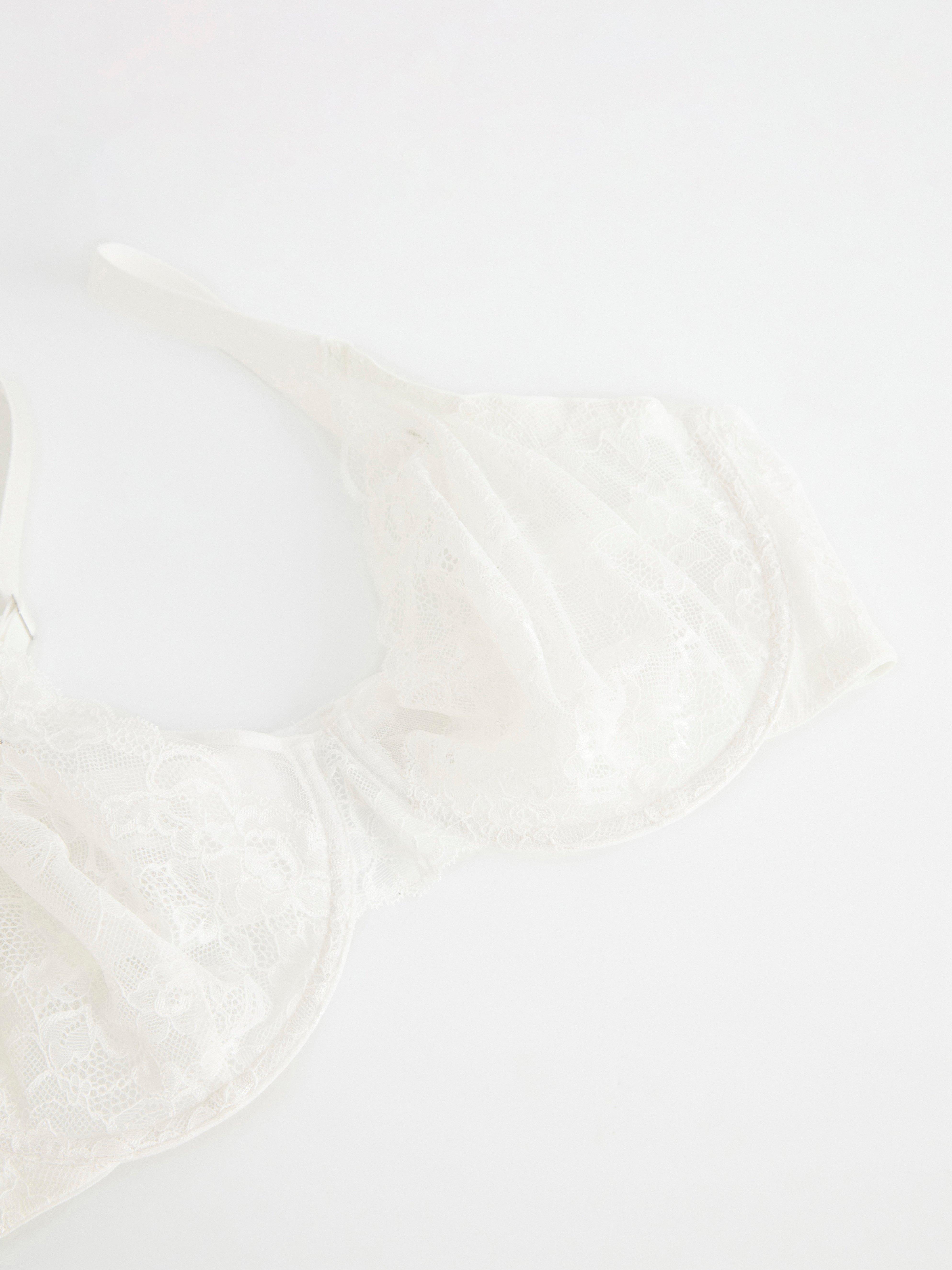 Aster unpadded bra White