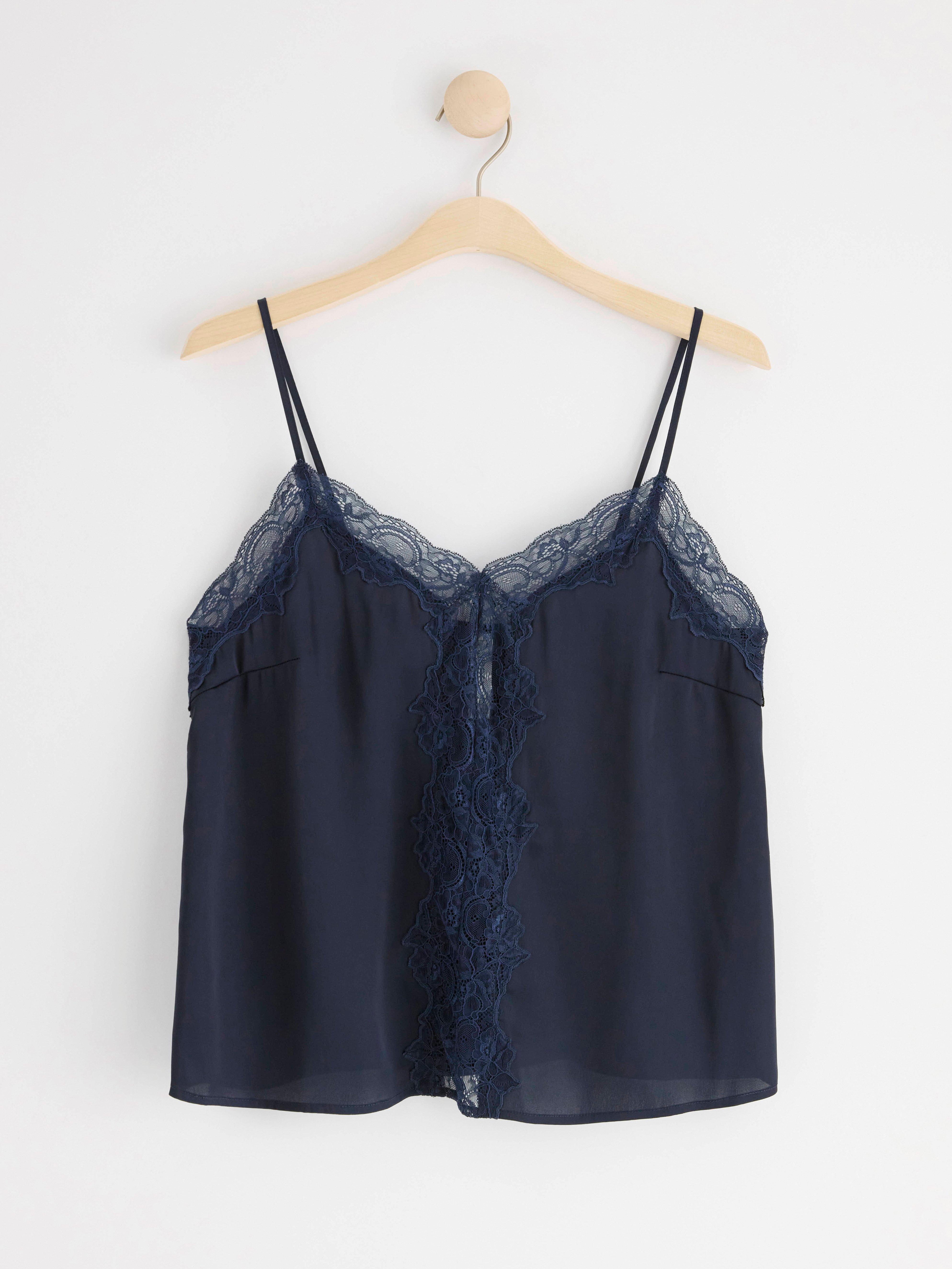 Satin camisole Navy