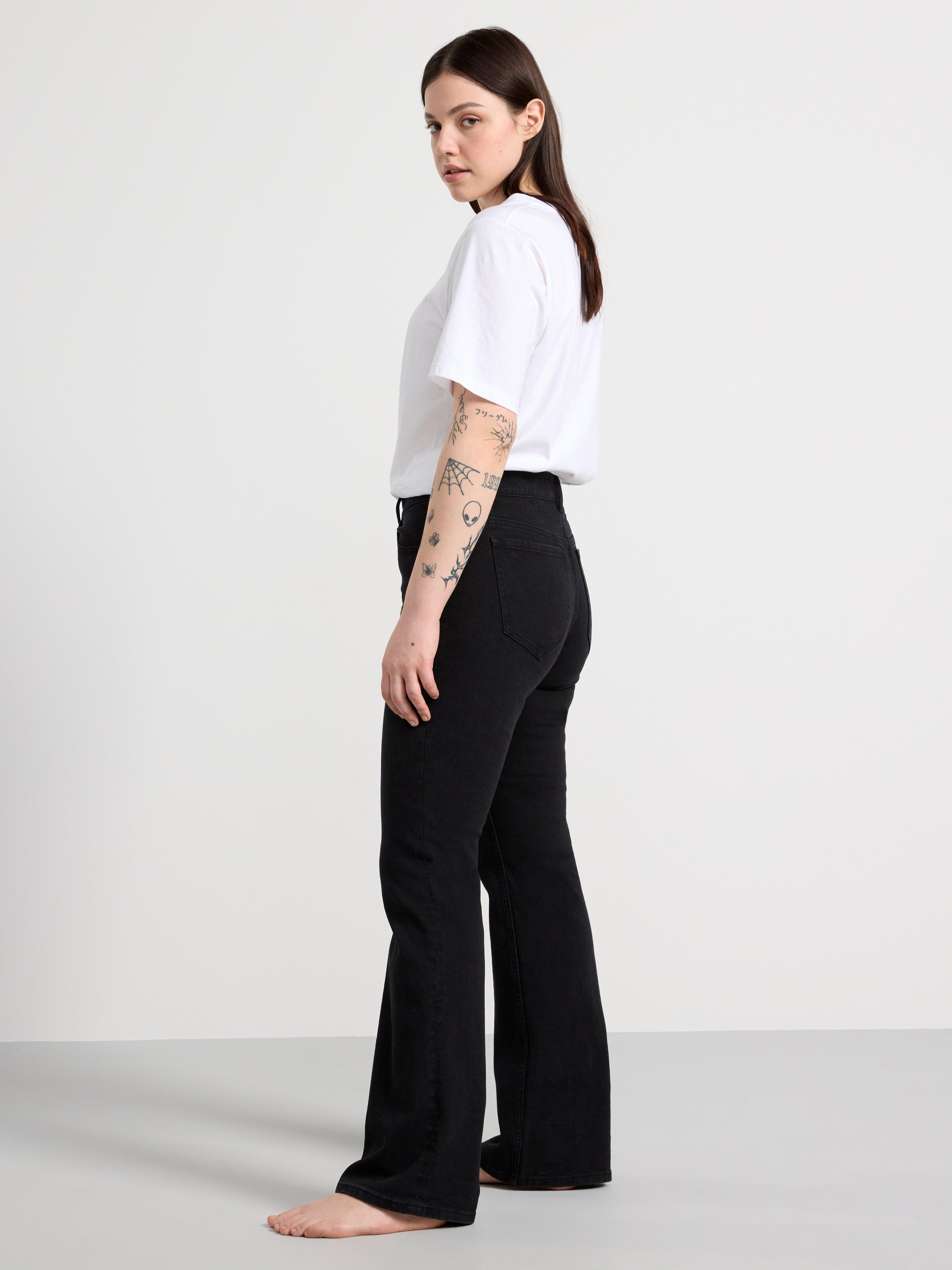 FAY Flared low waist jeans Black