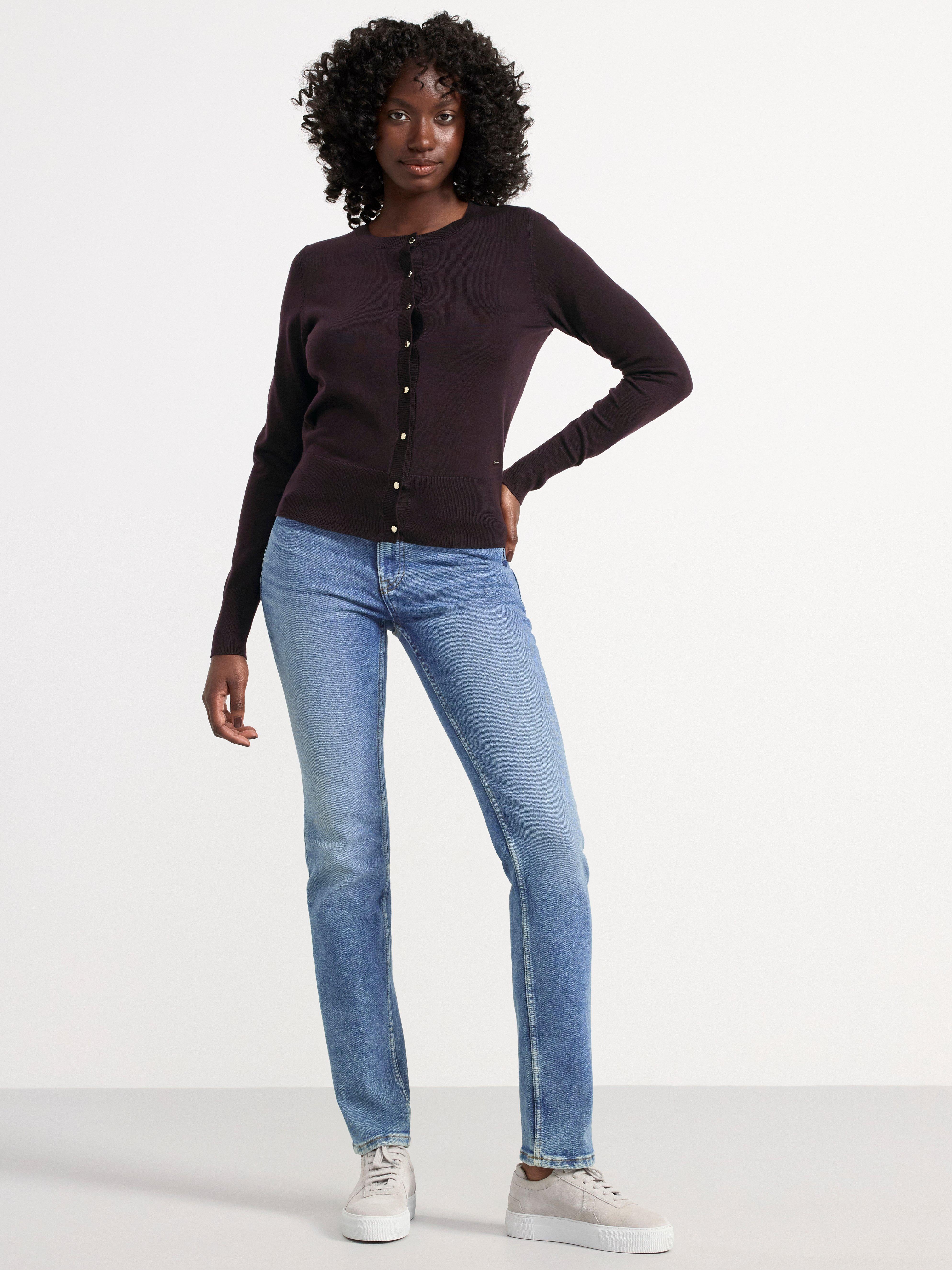 Fine-knit cardigan Dk Dusty Lilac