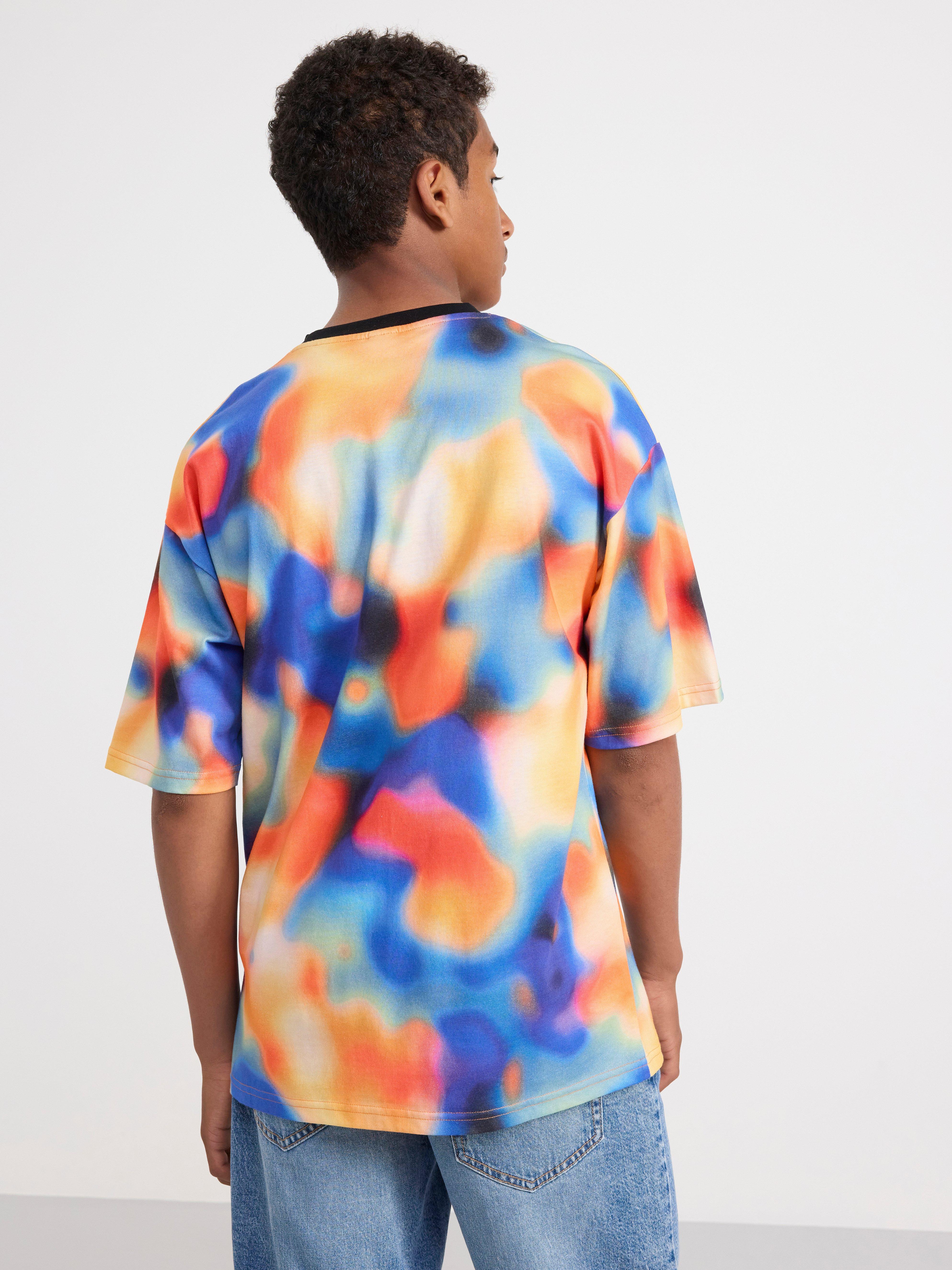 T-shirt with allover print Light Orange