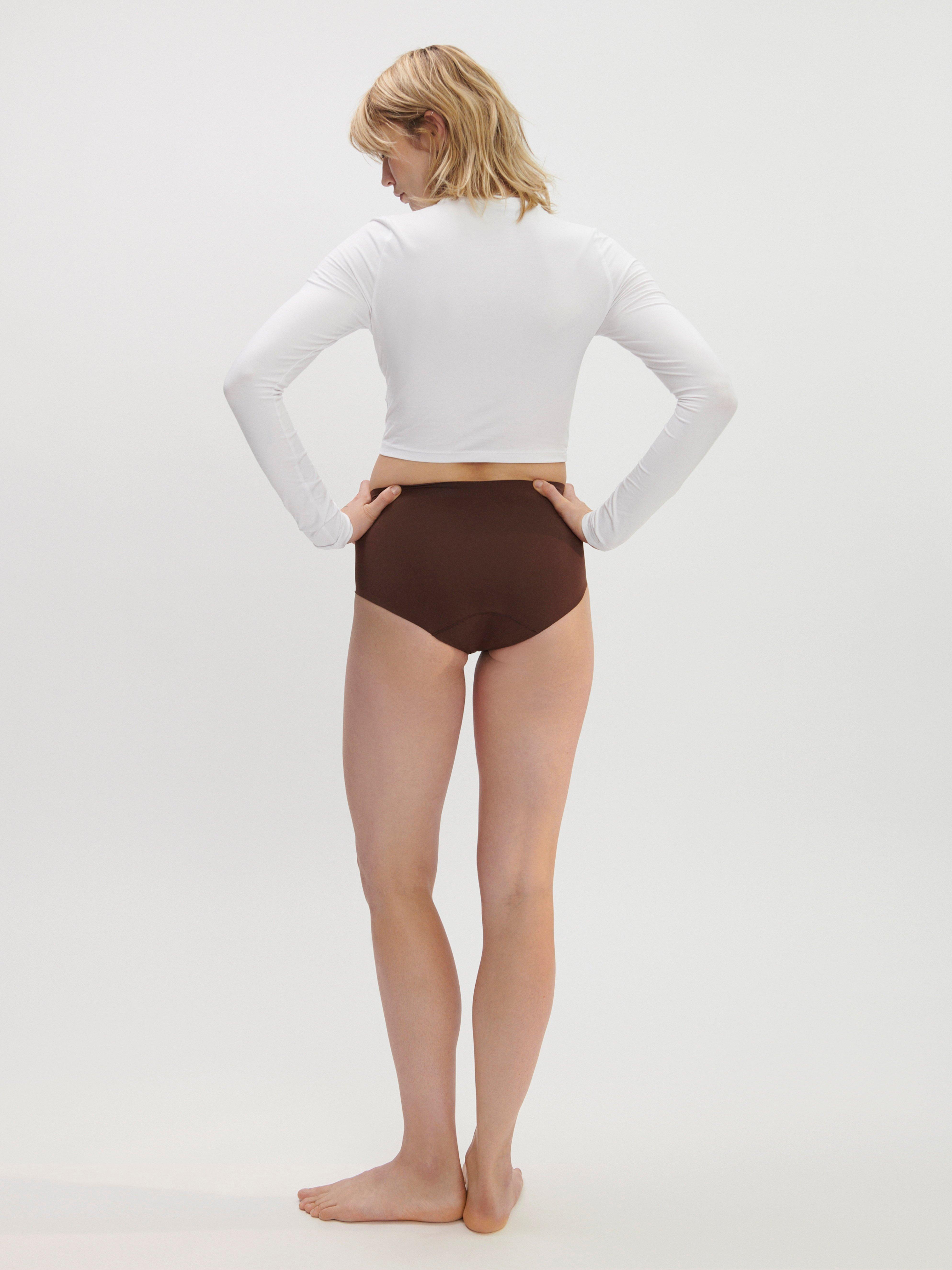 Engineered High Waist Period Proof – Period Panty High Absorbency DK Brown