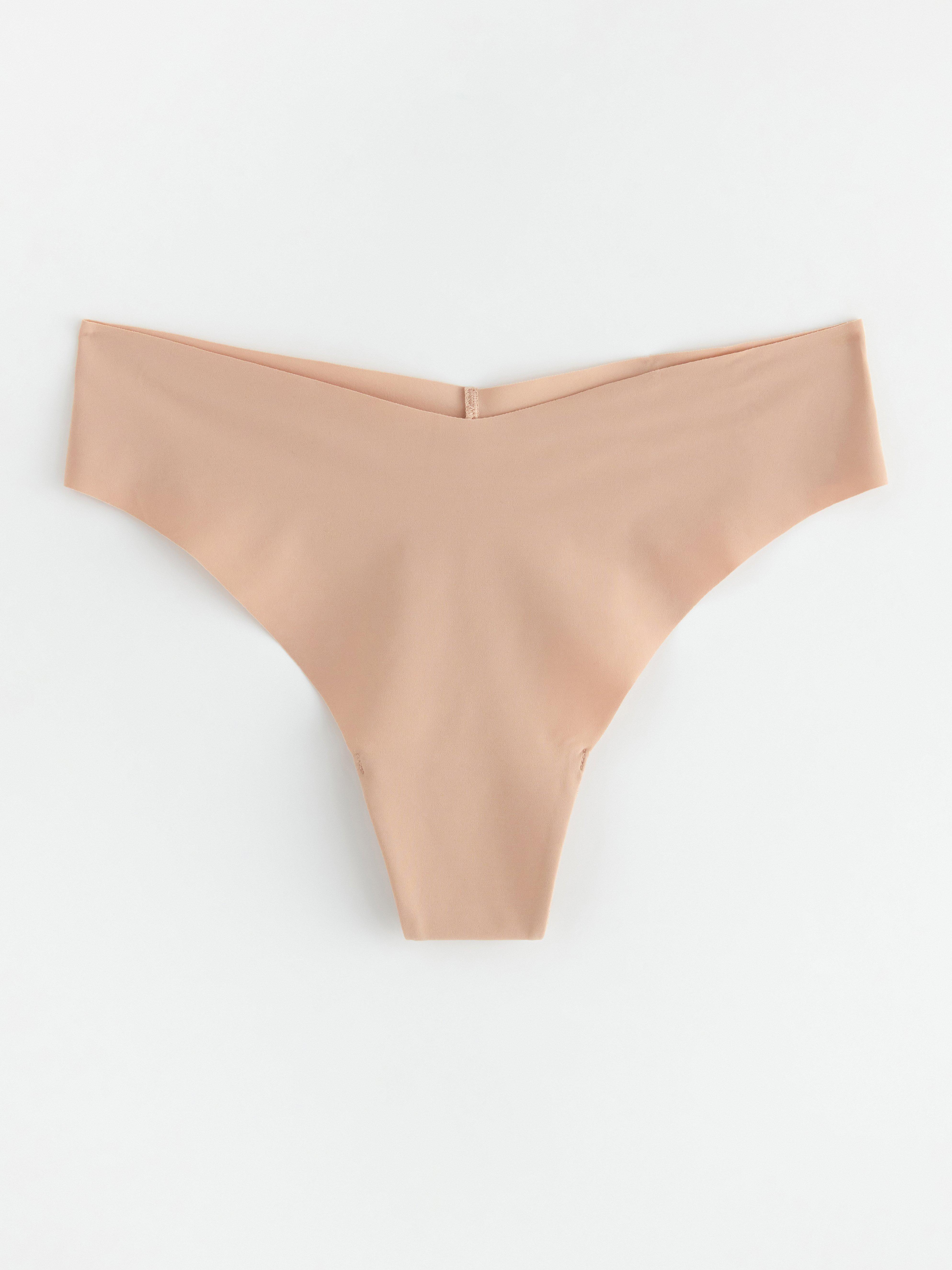 Seamless thong regular waist Beige