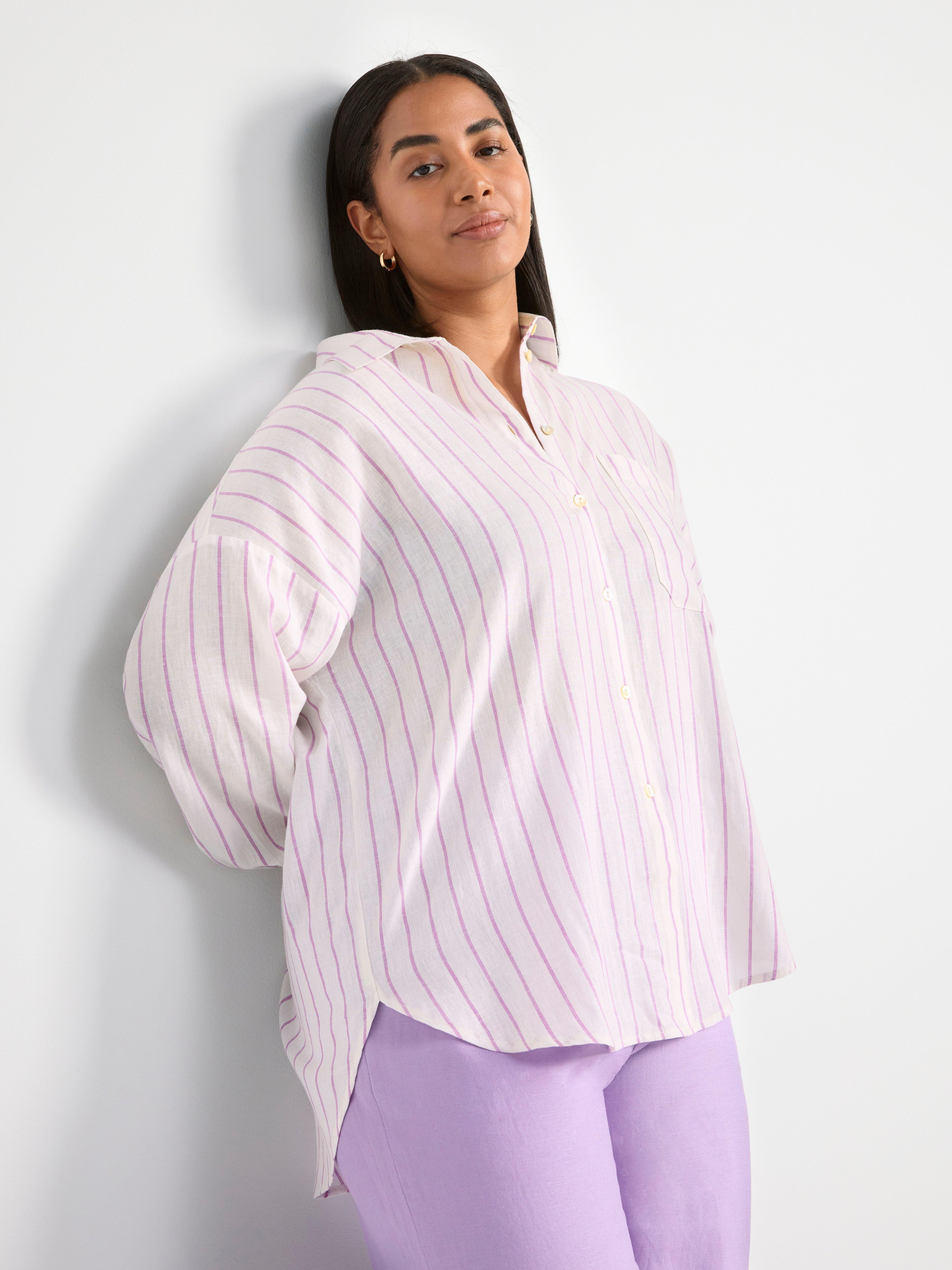 Linen shirt Lilac