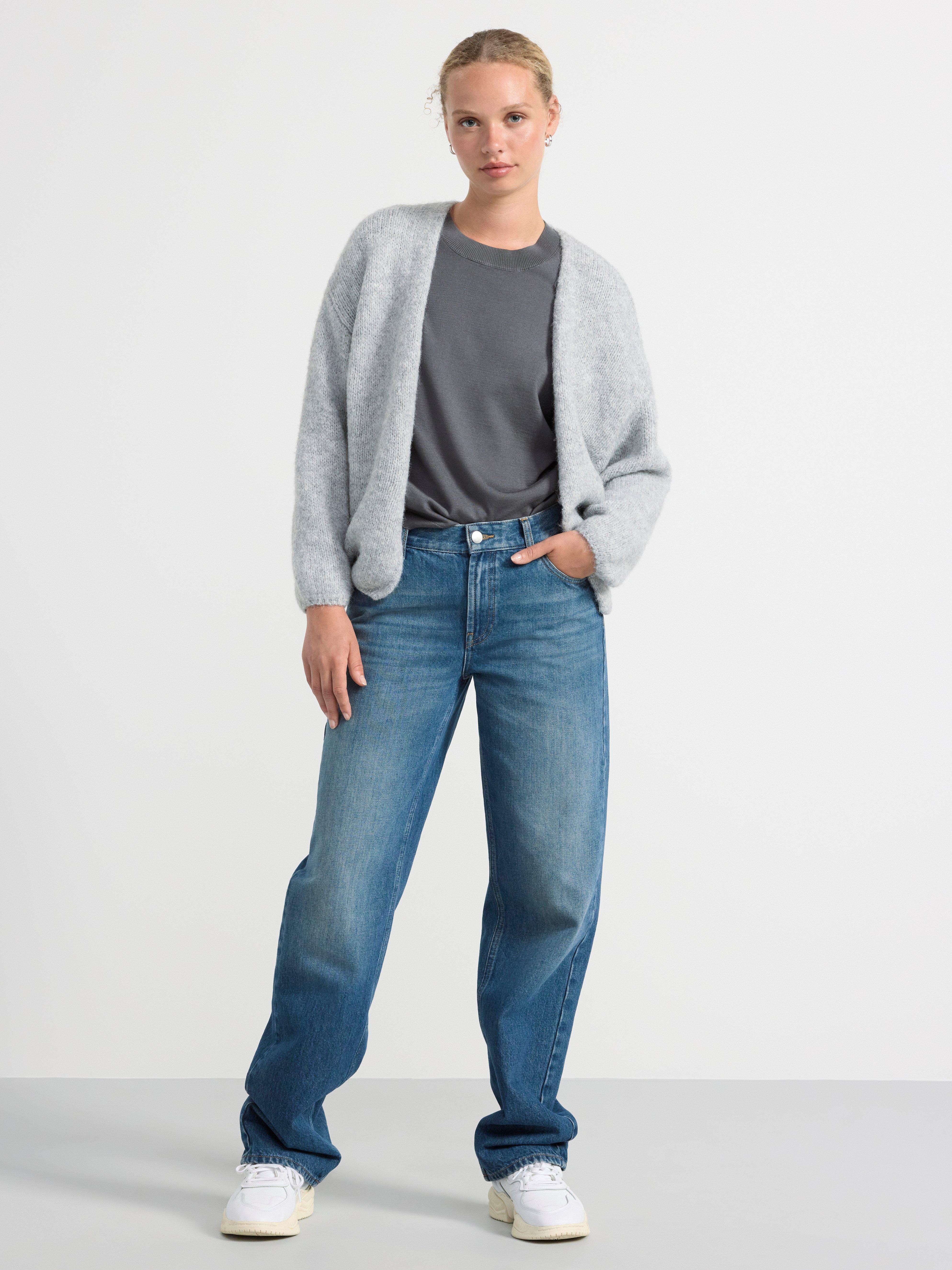 Knitted cardigan Grey melange