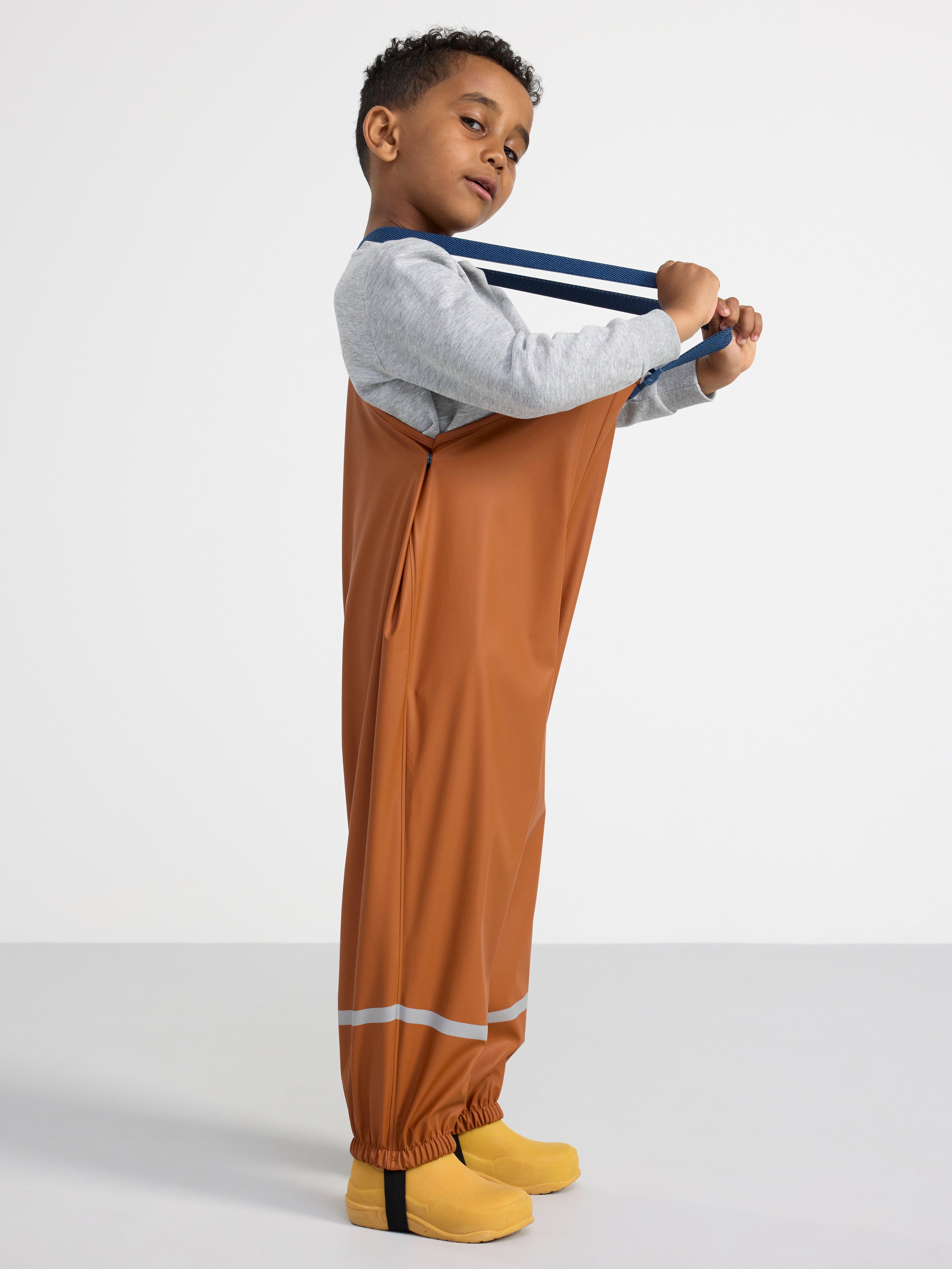 FIX Rain trousers Dark dusty yellow