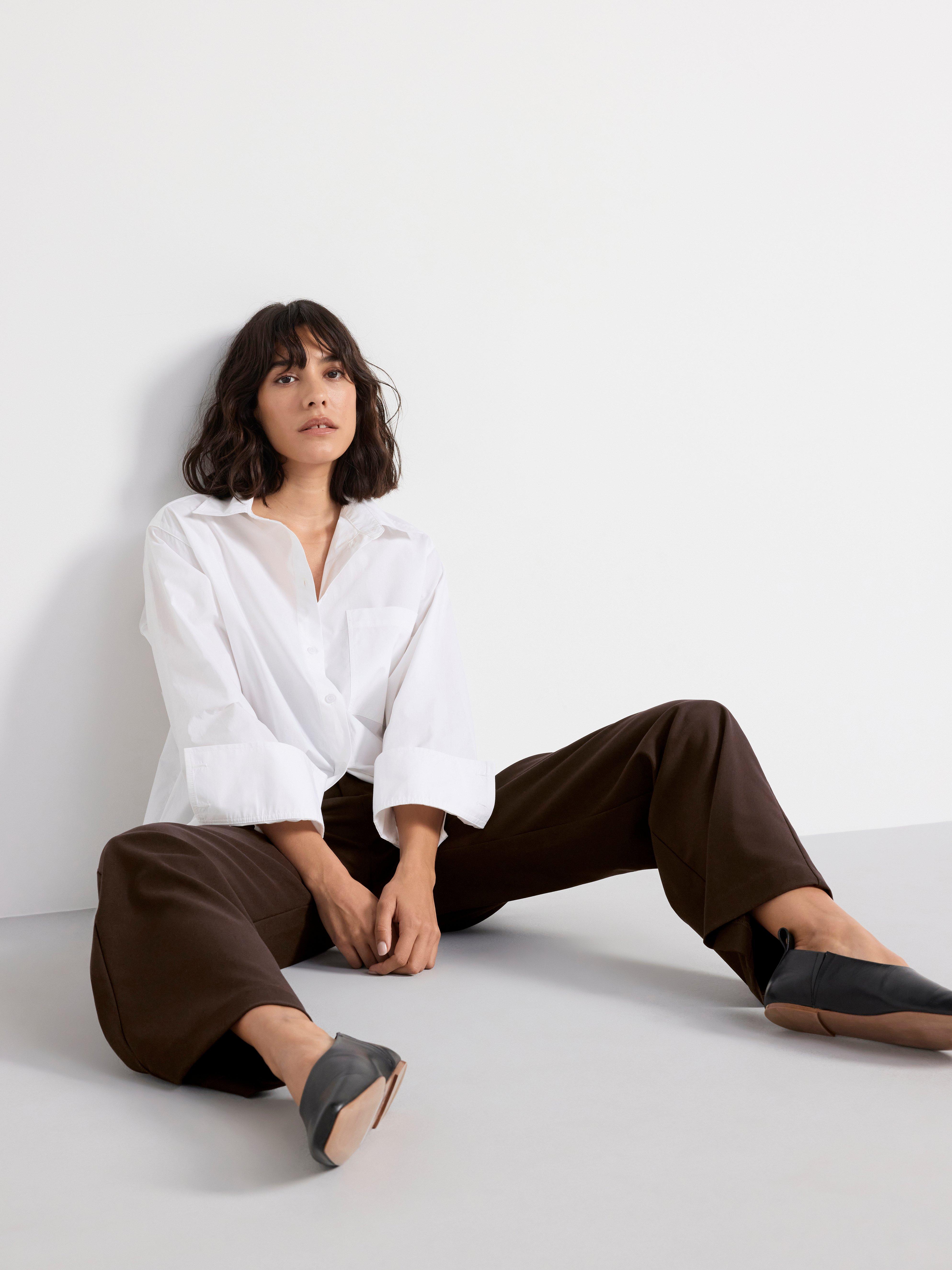 LYKKE Wide trousers Brown