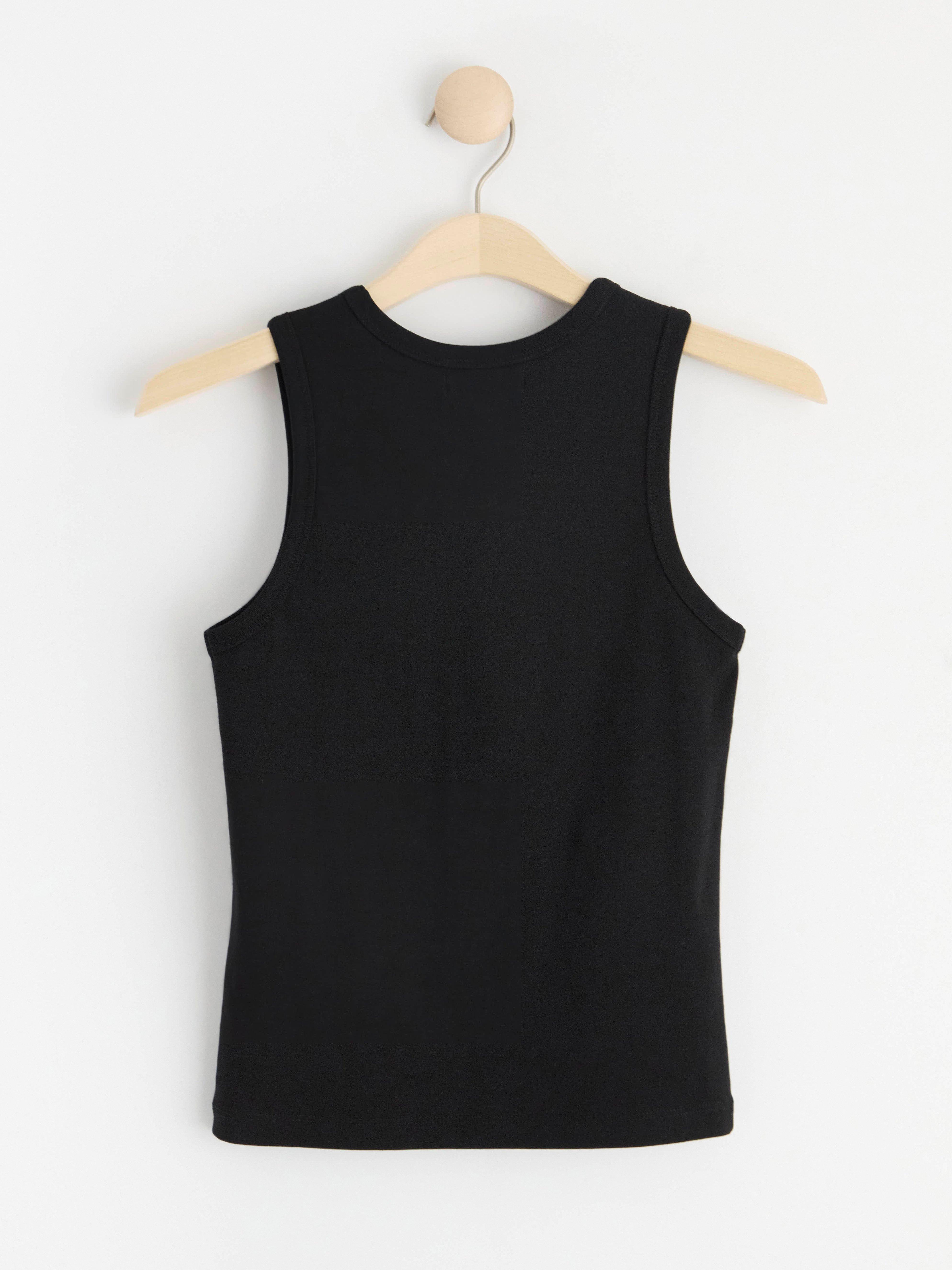 Cotton tank top Black