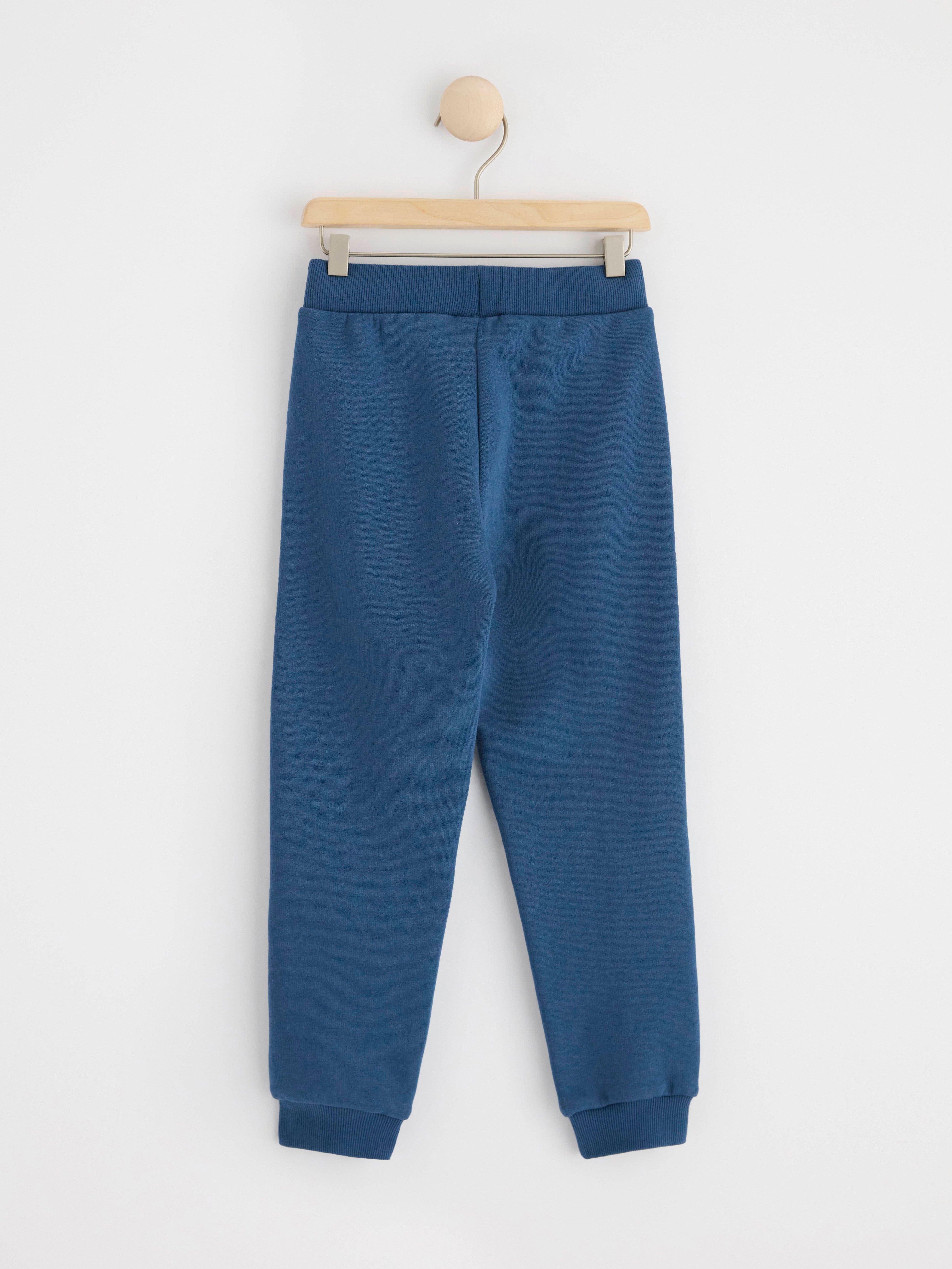 Joggers with brushed inside Dark Dusty Blue