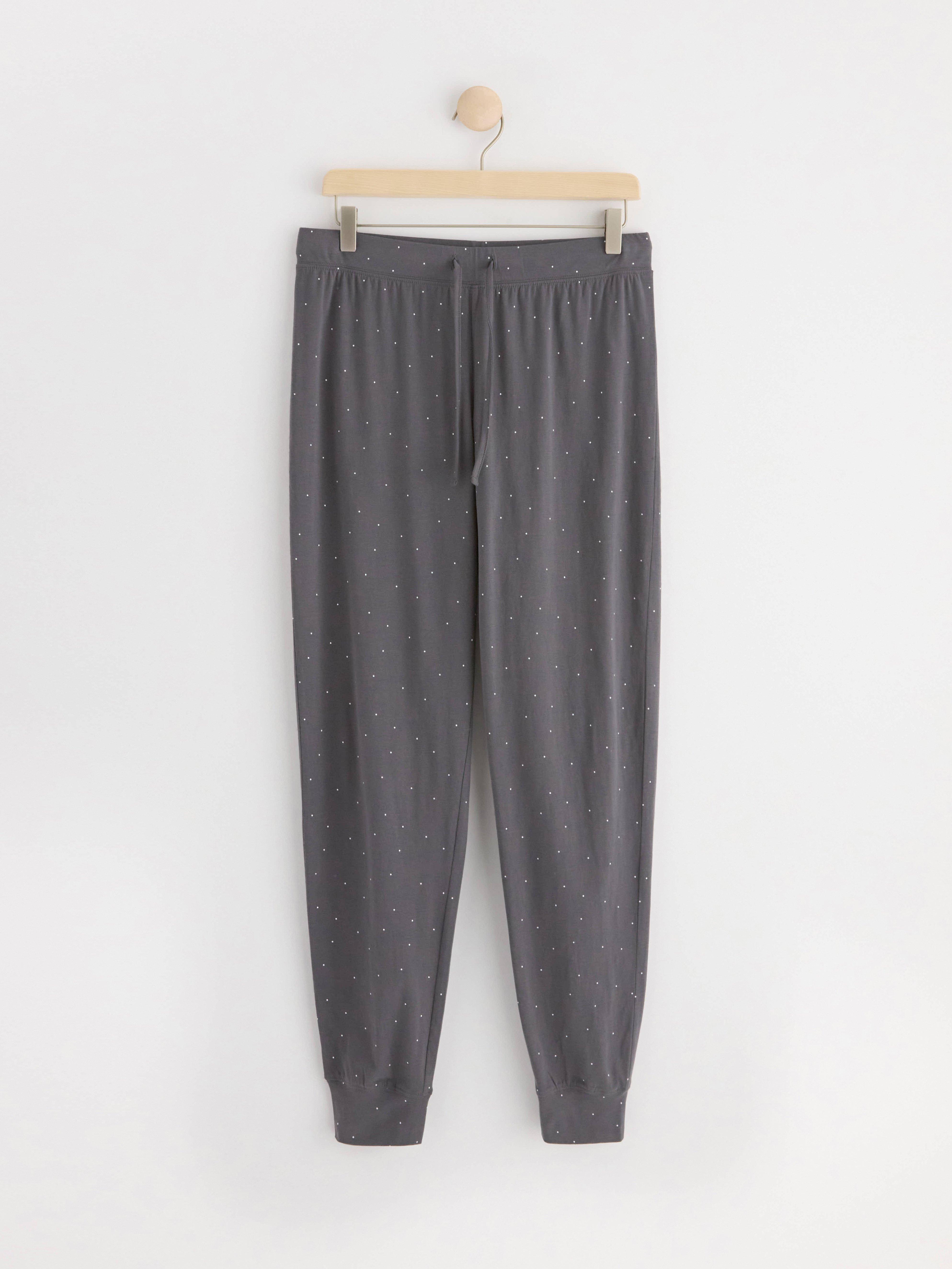 Pyjama trousers with dots Dark Grey