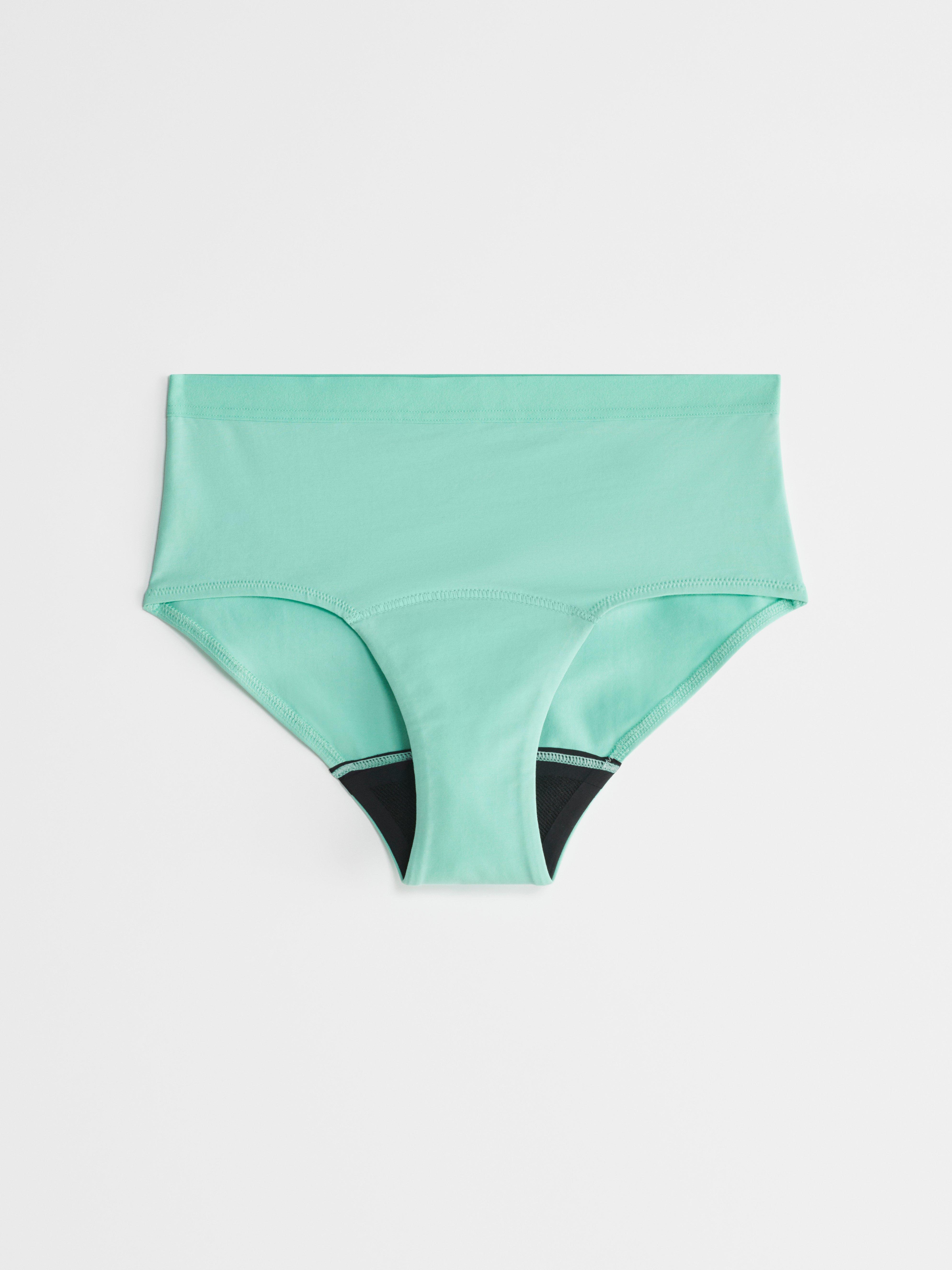 Engineered Teens Hiphugger Period Proof - Period Panty Mid-High Absorbency Light Aqua