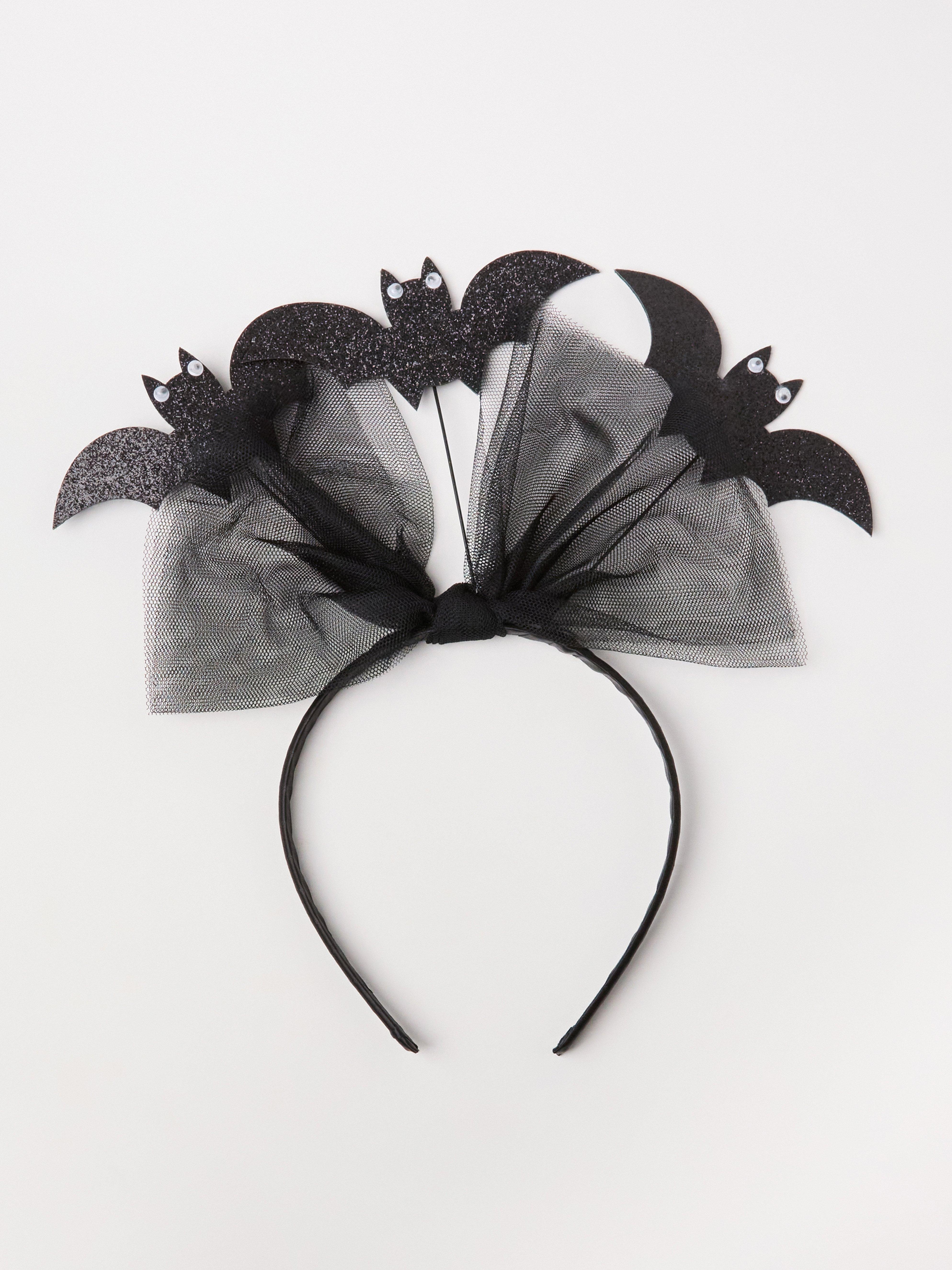 Alice band with bats Black