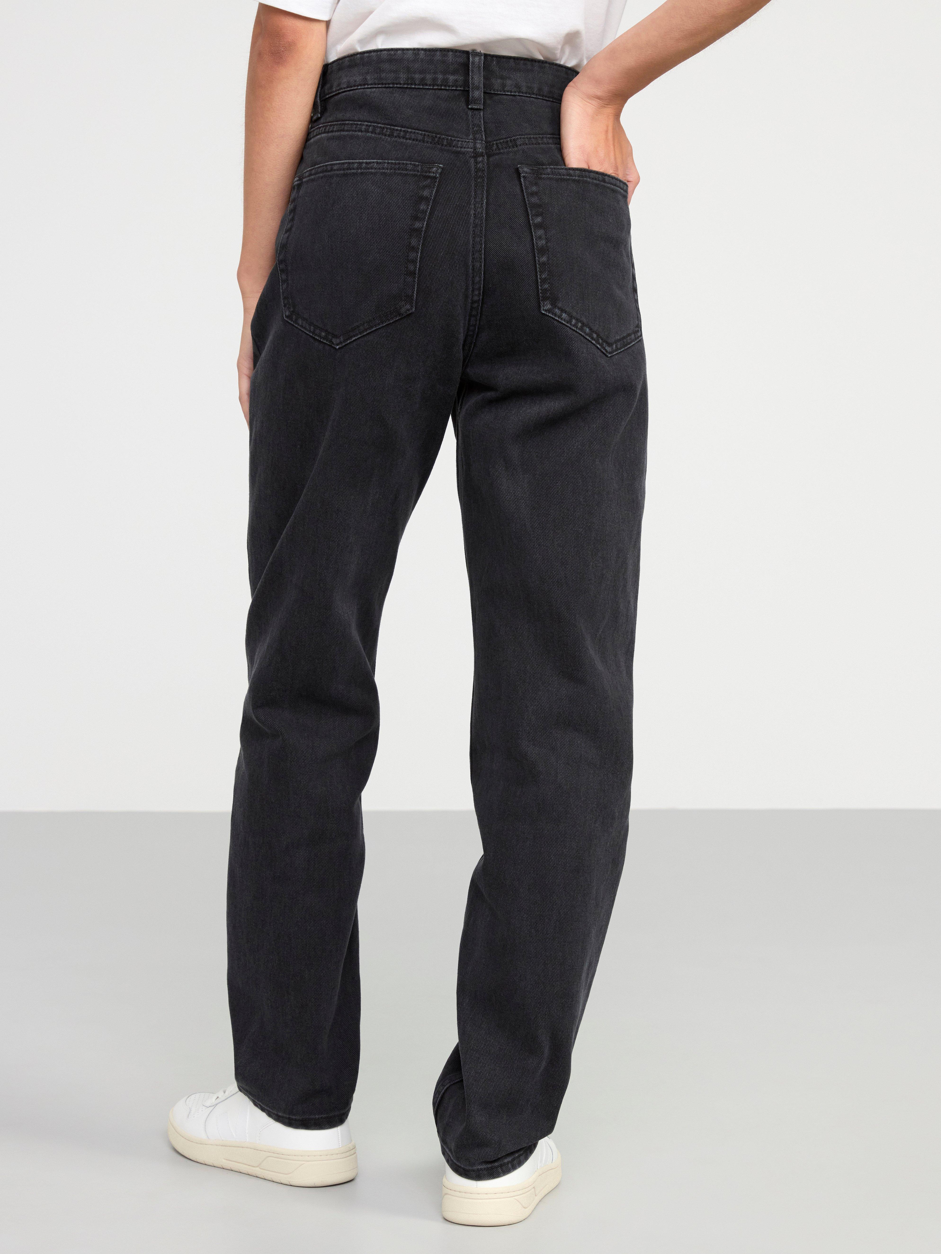 BETTY High waist straight jeans Black