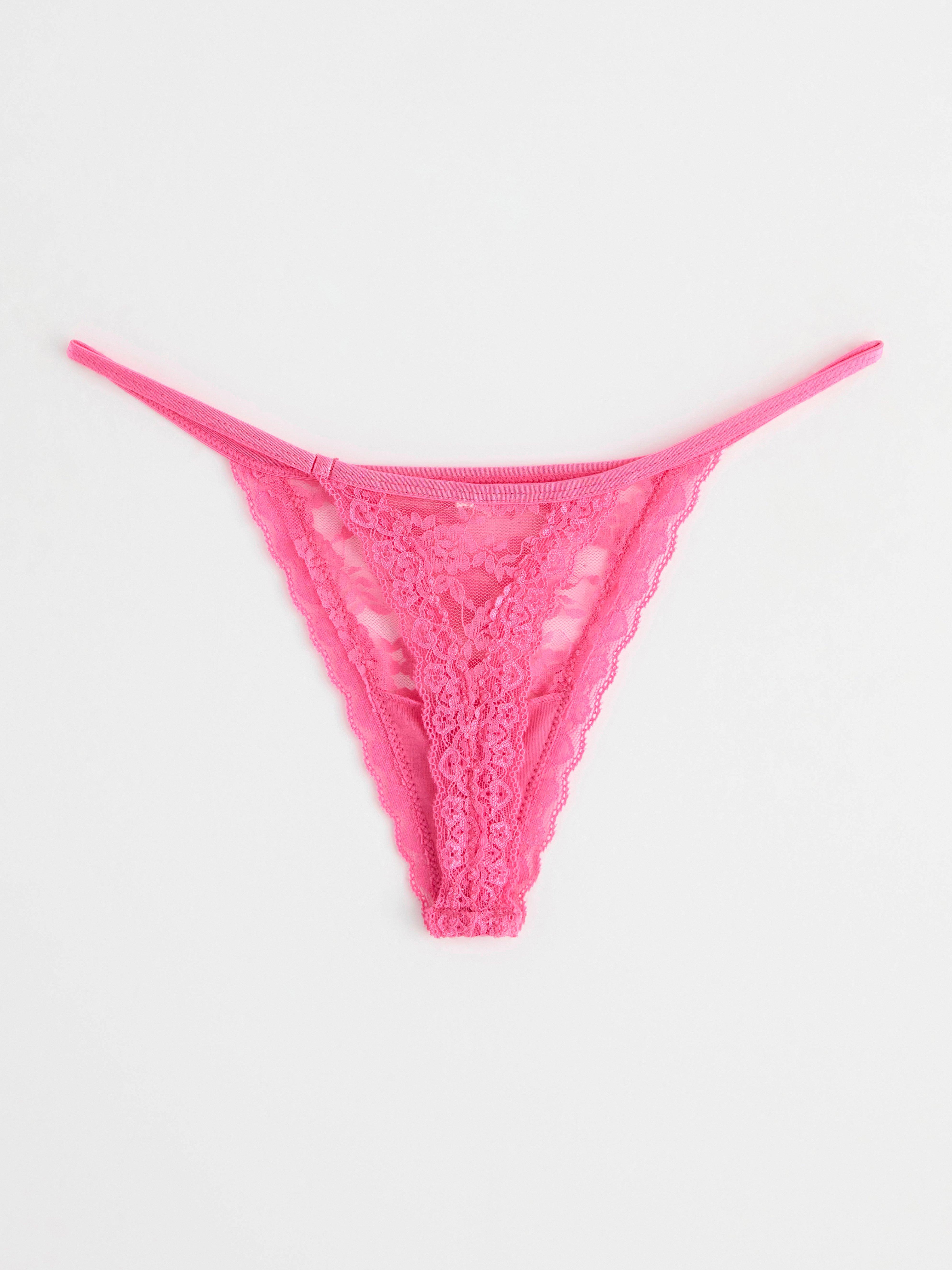 Thong low waist Pink