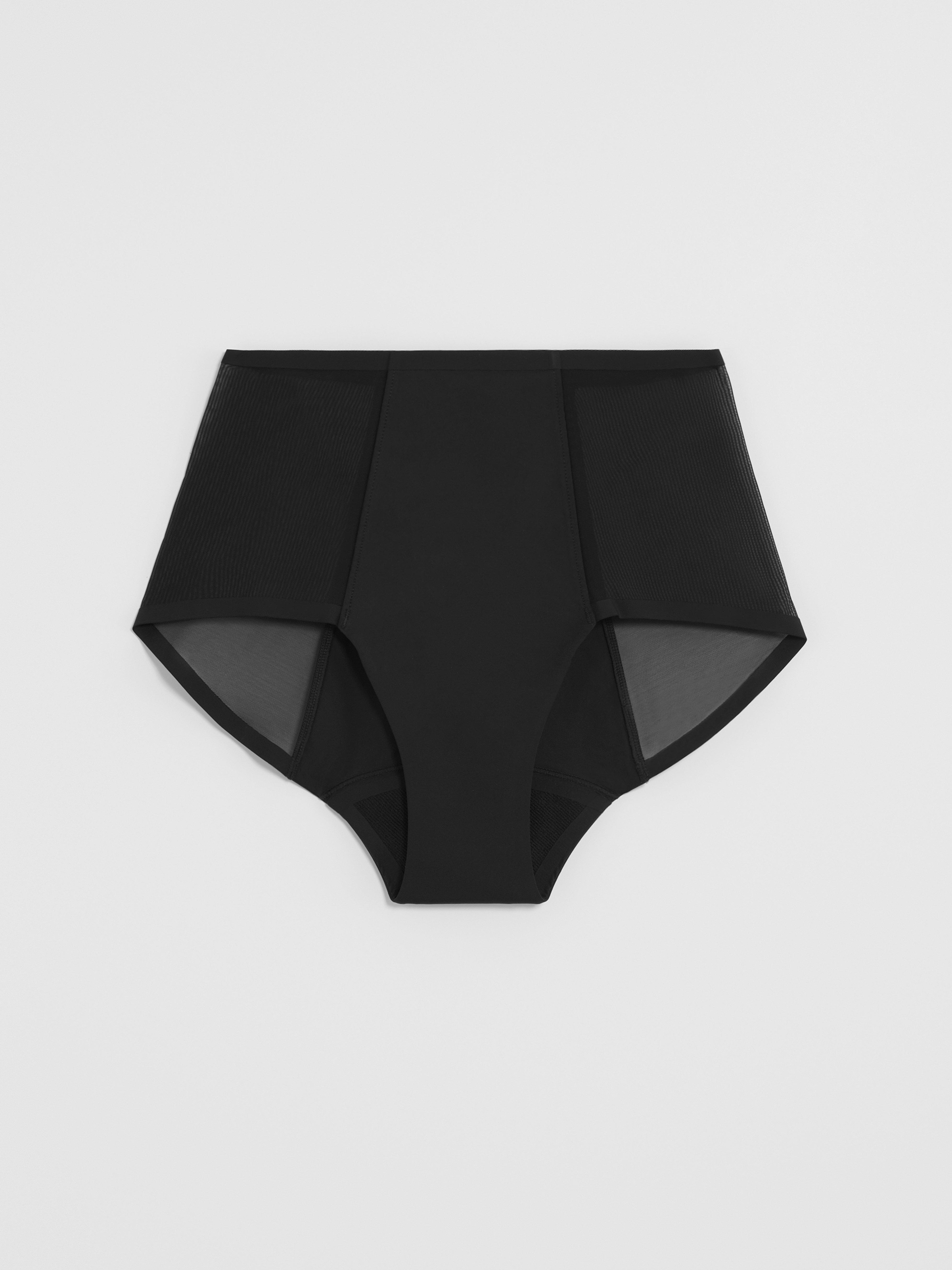 Engineered High Waist Mesh Period Proof – Period Panty High Absorbency Black