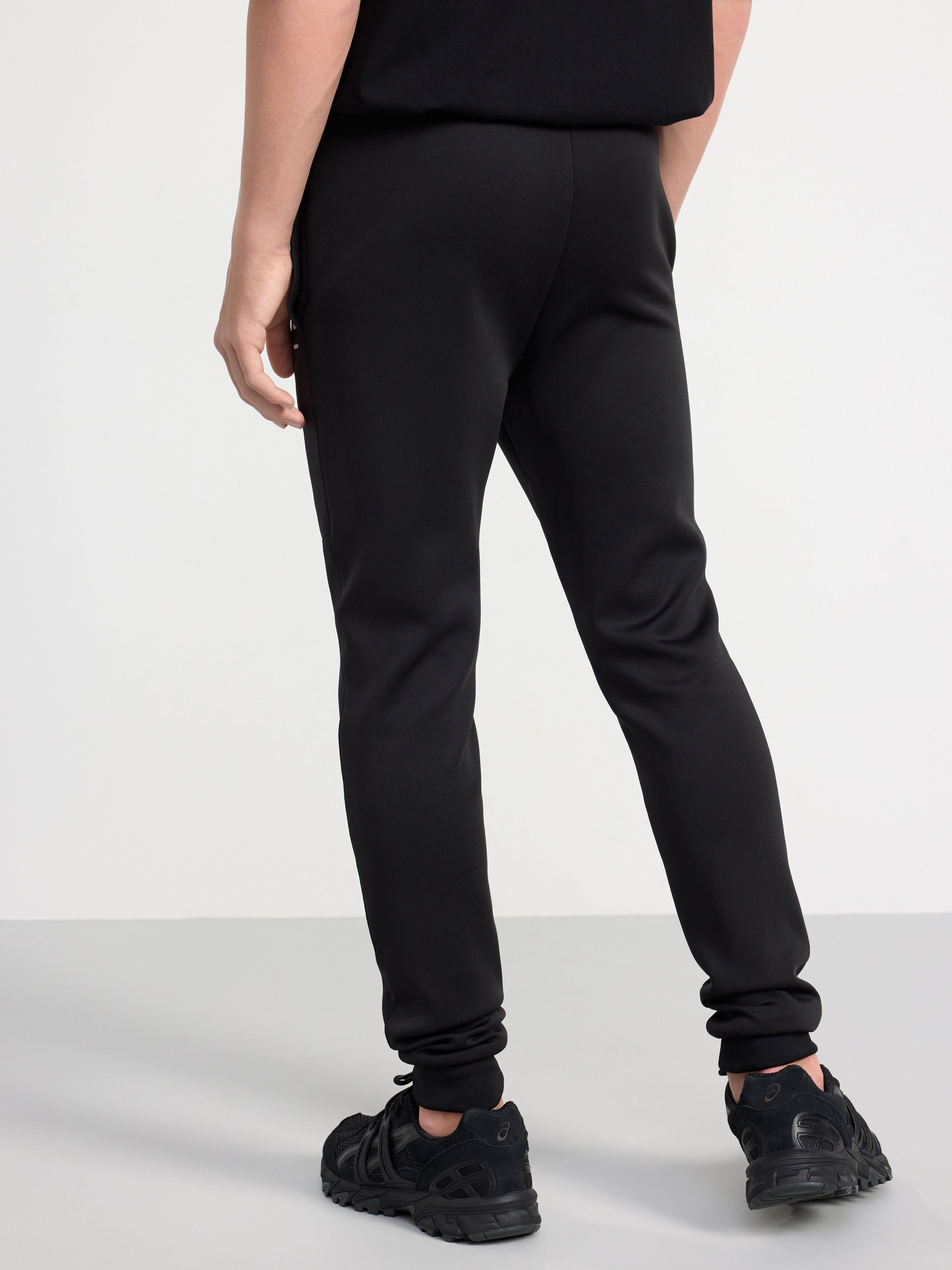 Sweatpants with reflective stripes Black