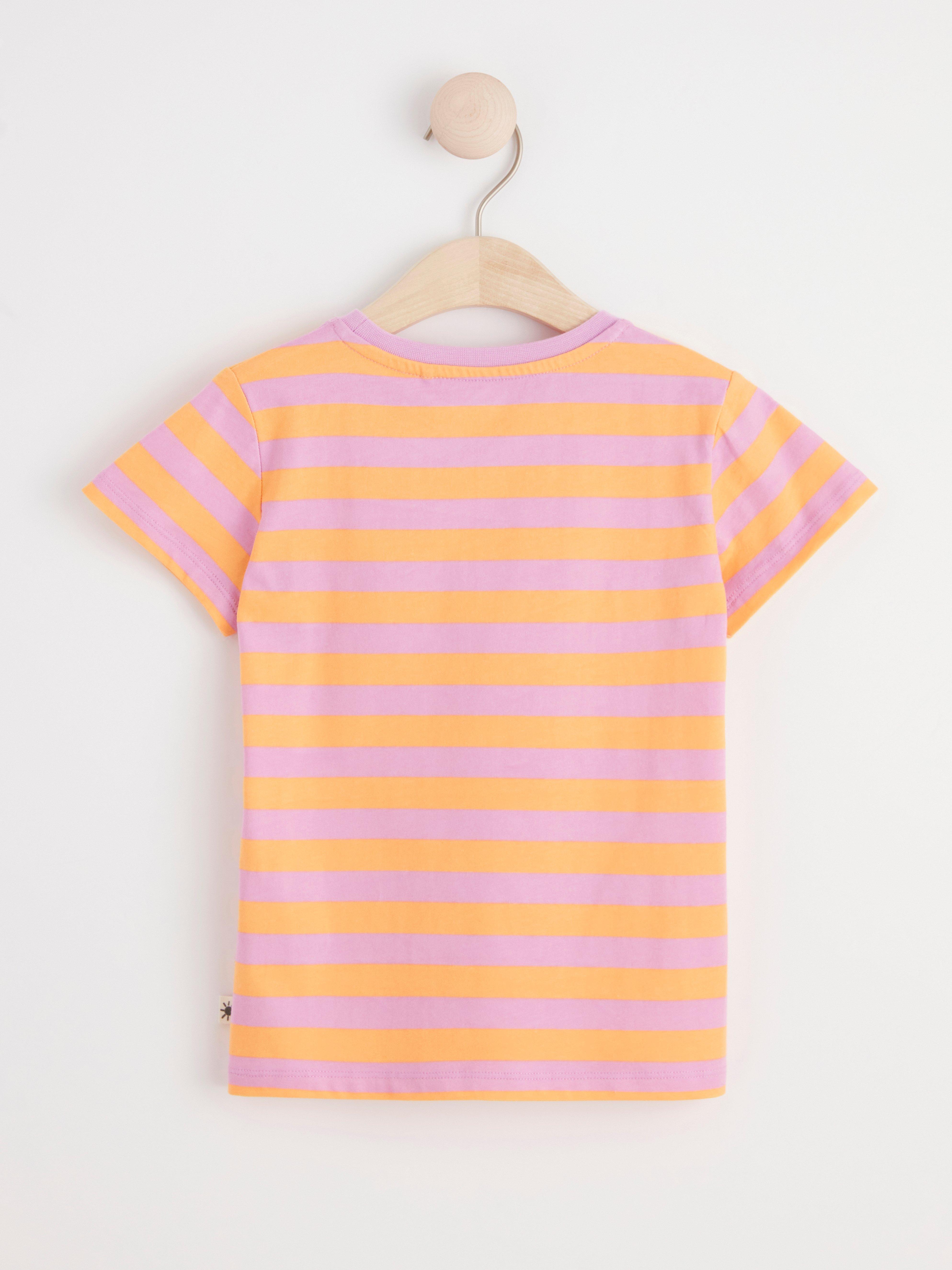 Striped t-shirt Light Dusty Orange