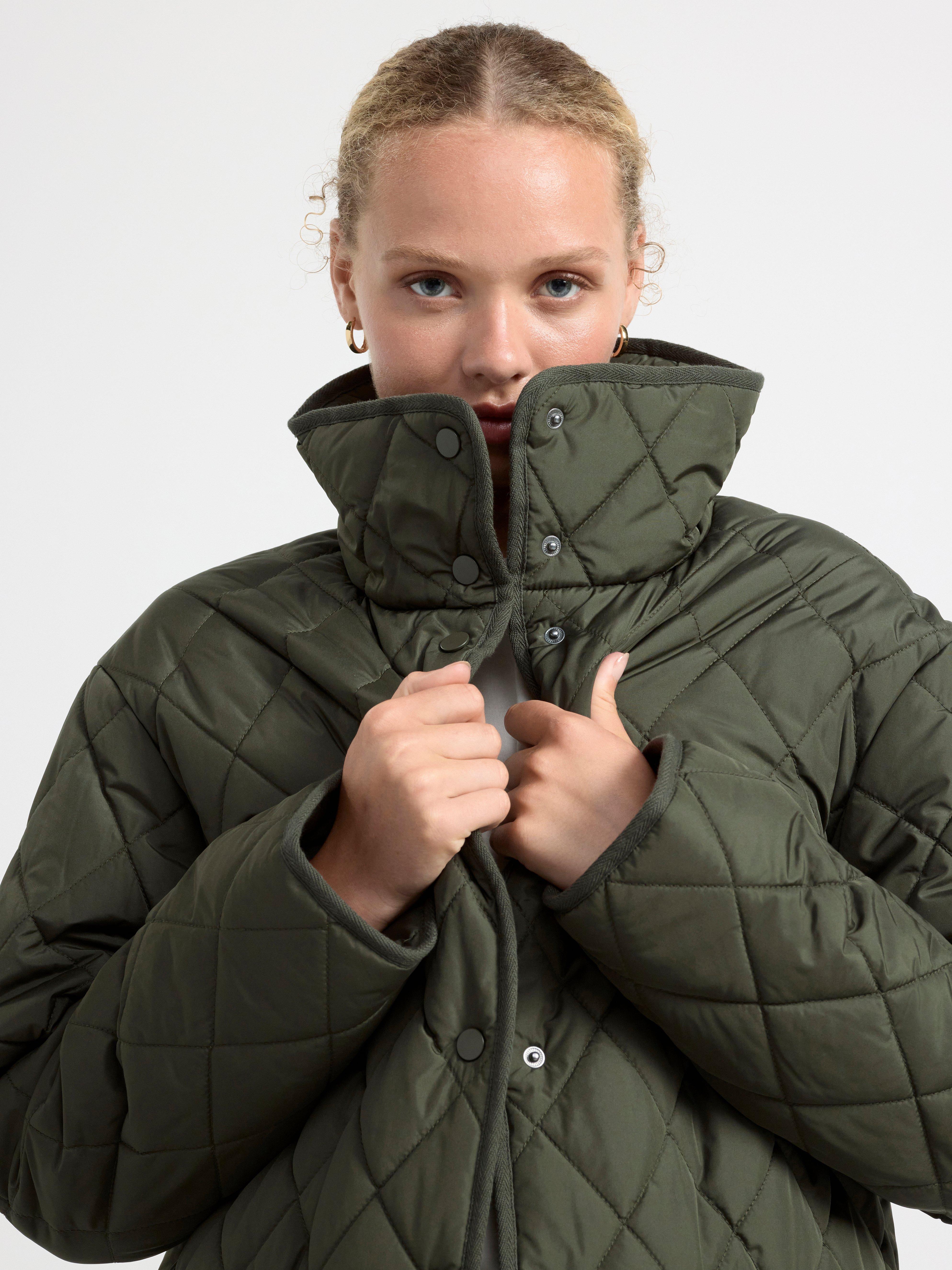 Quilted jacket Dark Khaki Green
